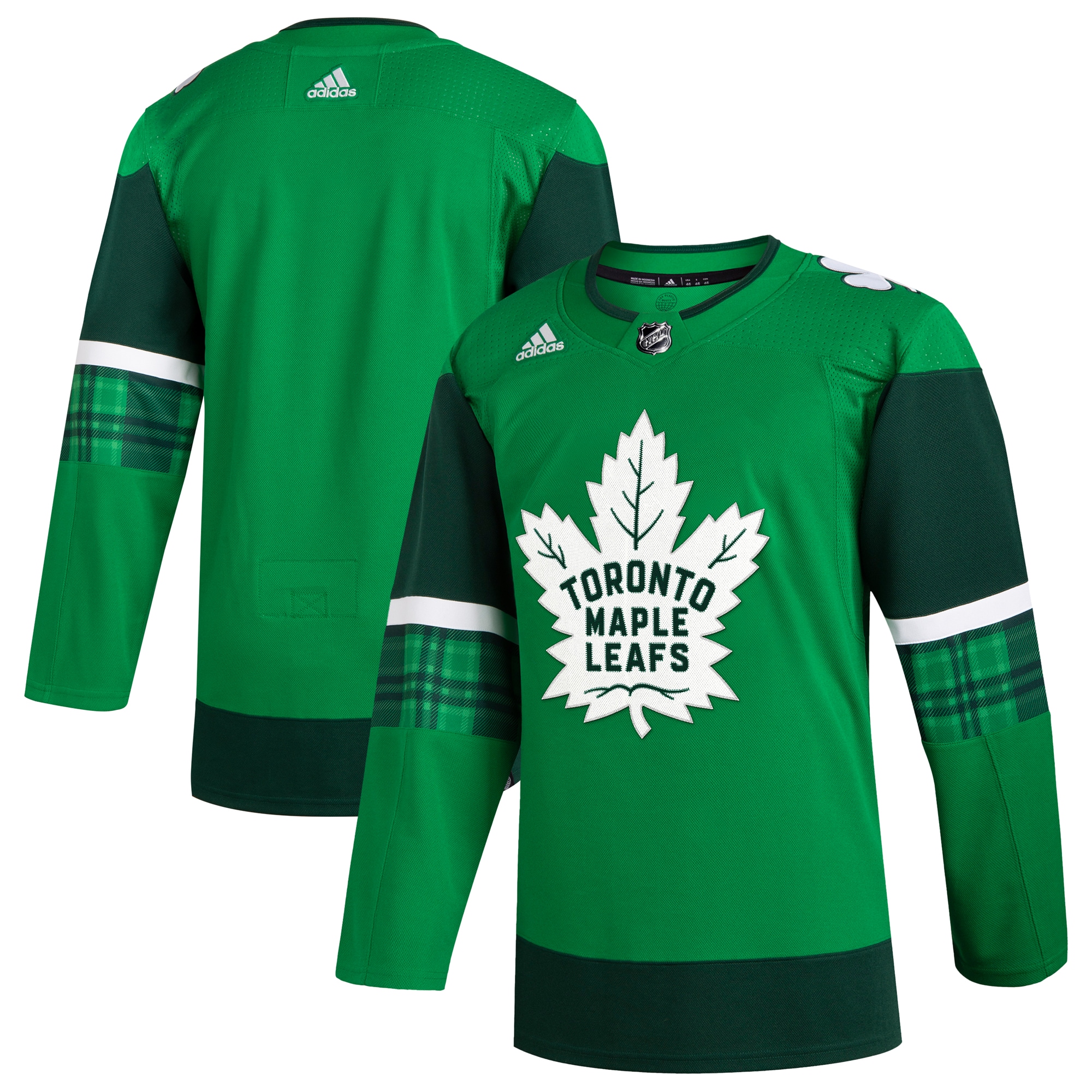 Men's Toronto Maple Leafs Kelly Green 2023 St. Patrick's Day Primegreen Jersey - JS404 