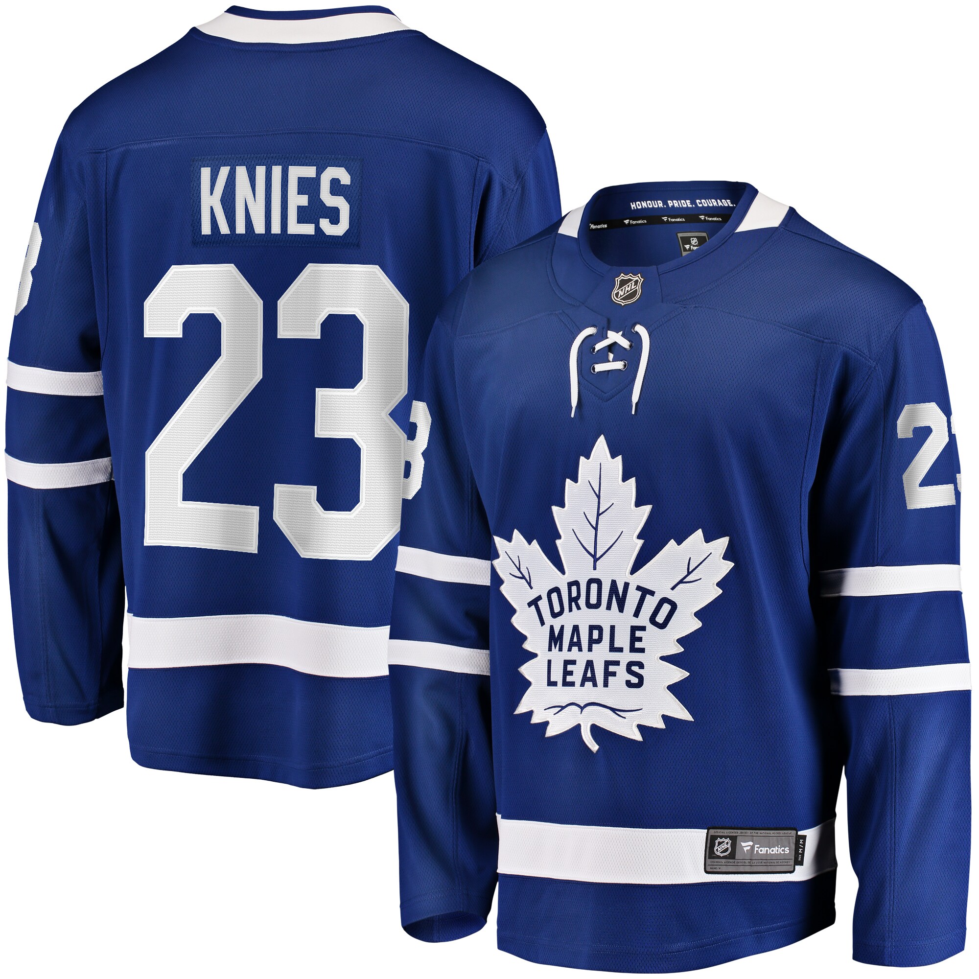 Men's Toronto Maple Leafs Matthew Knies Blue Home Premier Breakaway Player Jersey - JS408 