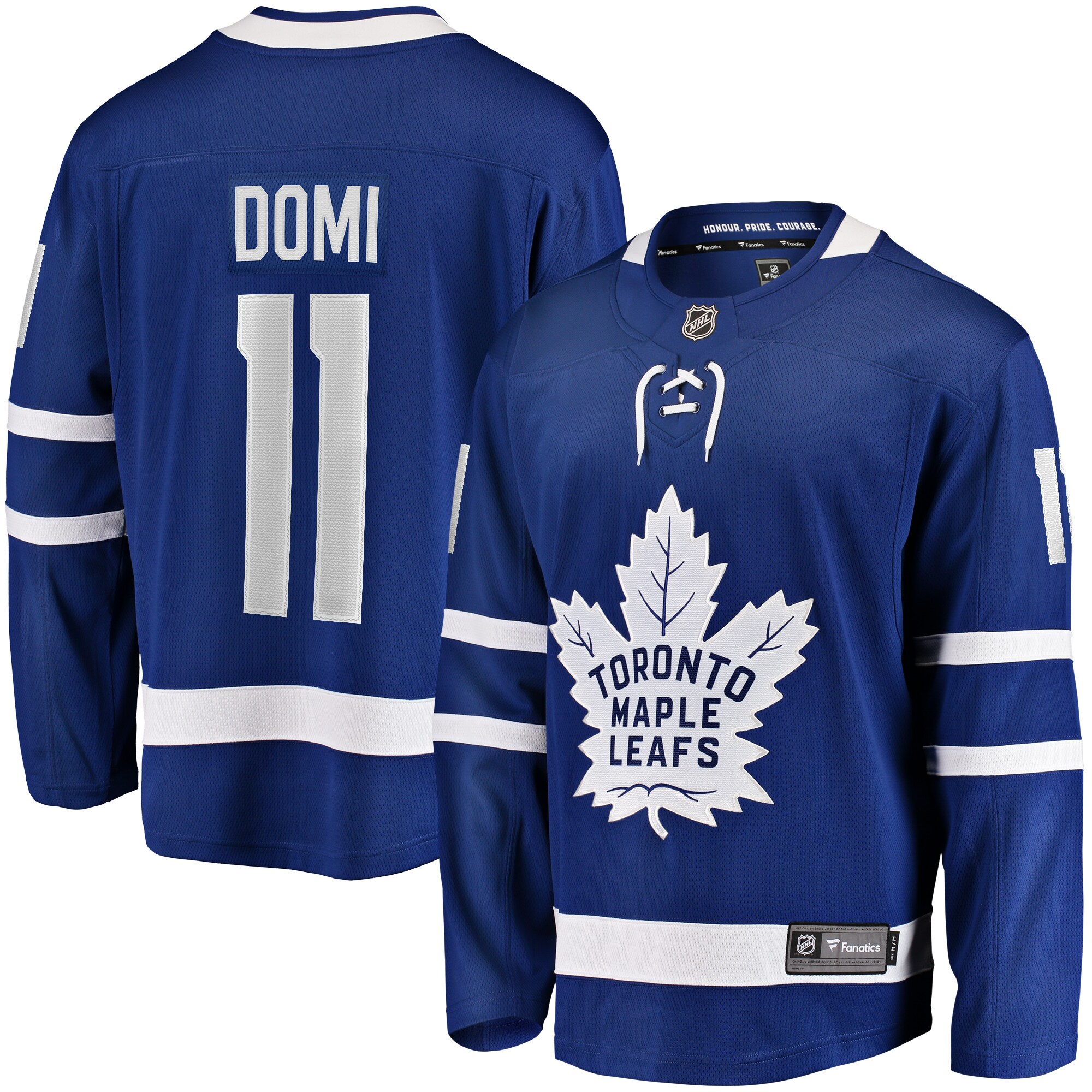 Men's Toronto Maple Leafs Max Domi Blue Home Breakaway Jersey - JS755 