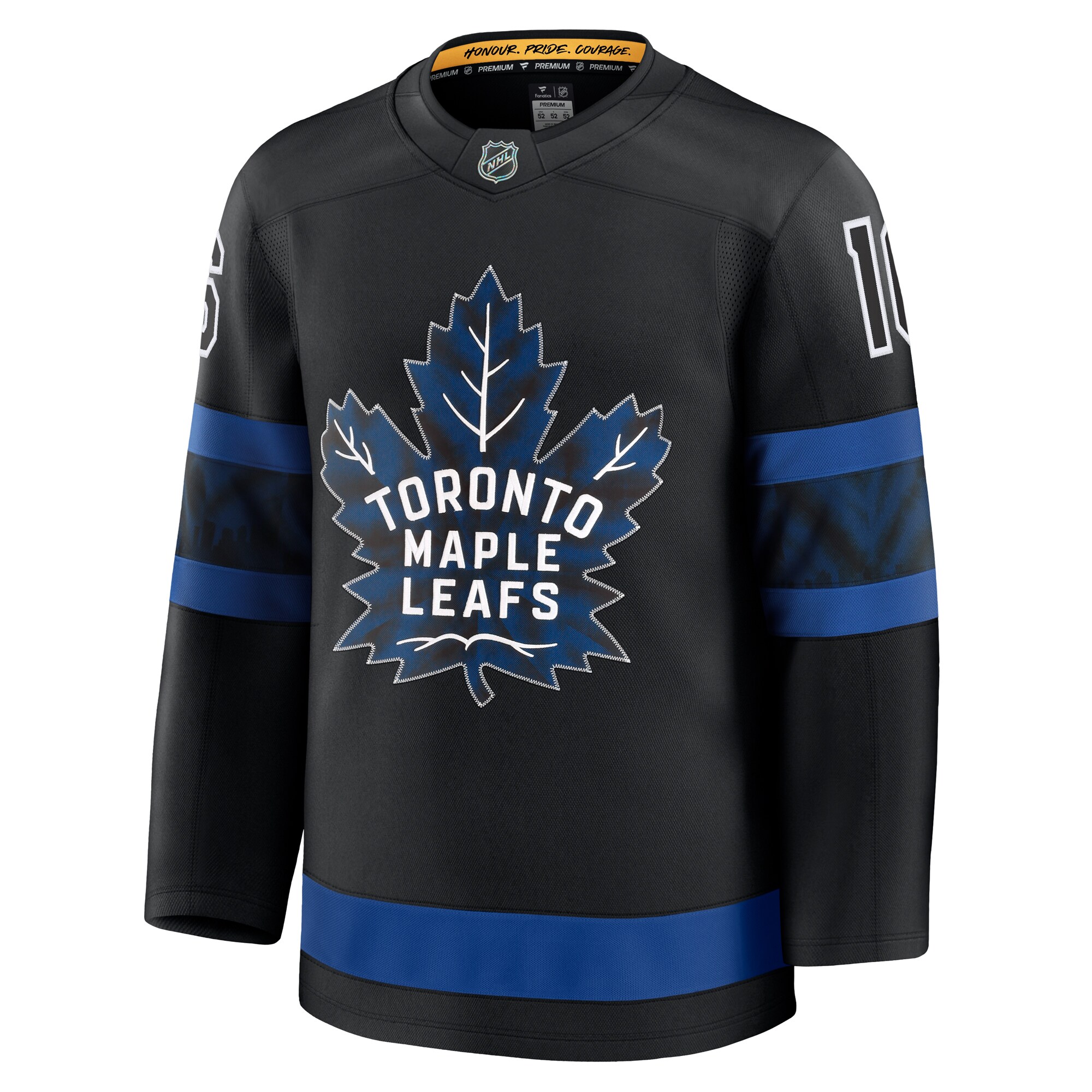 Alternative view of Men's Toronto Maple Leafs Mitch Marner Black Alternate Premium Jersey - JS433 
