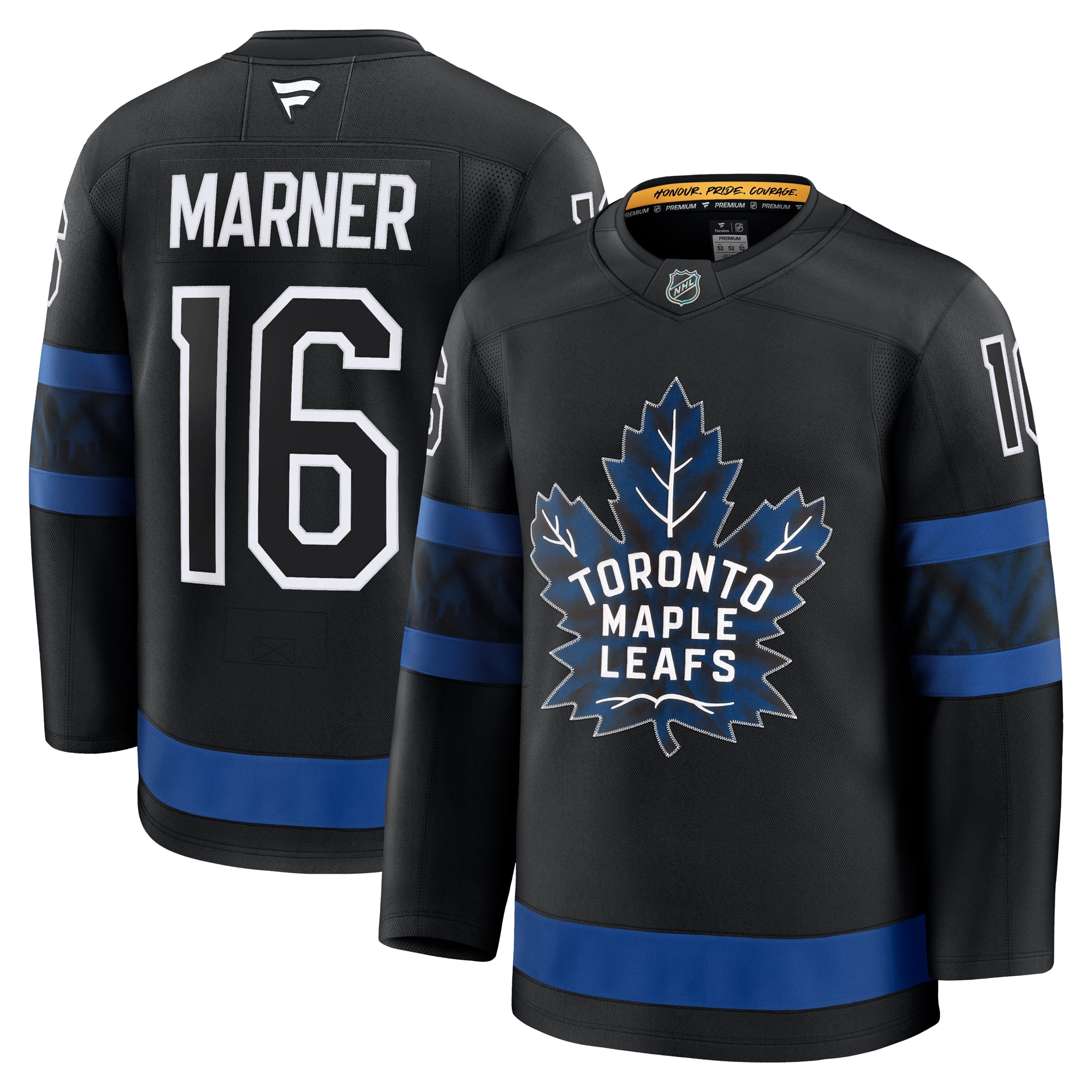 Men's Toronto Maple Leafs Mitch Marner Black Alternate Premium Jersey - JS433 