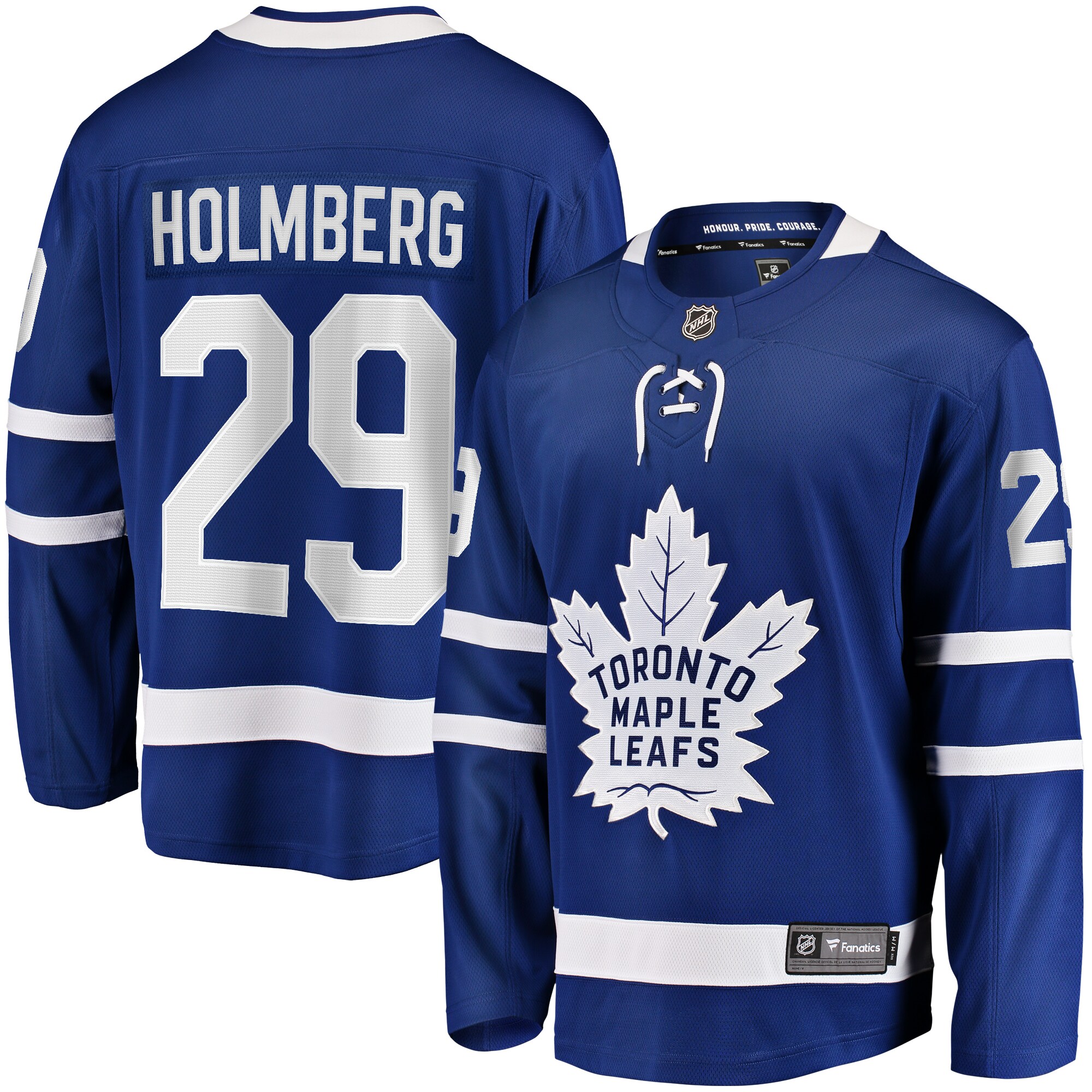Men's Toronto Maple Leafs Pontus Holmberg Blue Home Premier Breakaway Player Jersey - JS399 