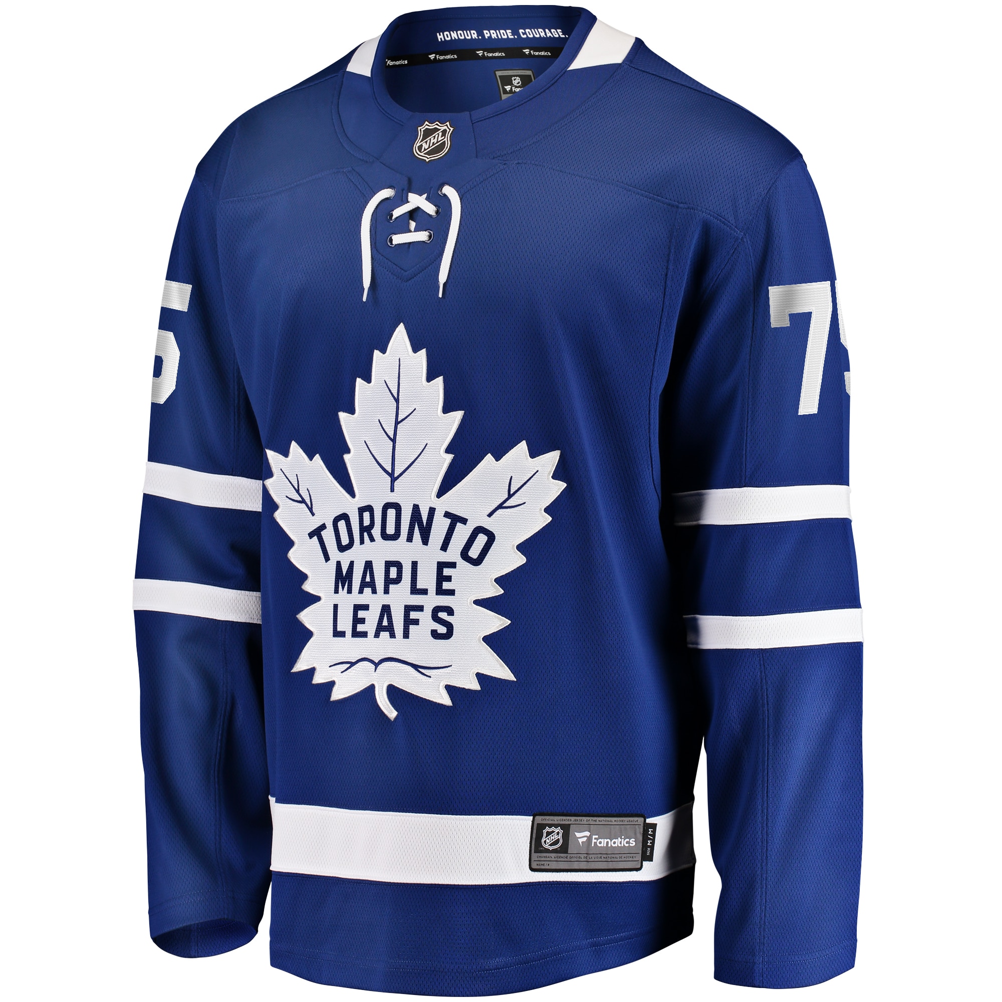 Alternative view of Men's Toronto Maple Leafs Ryan Reaves Blue Home Breakaway Jersey - JS673 