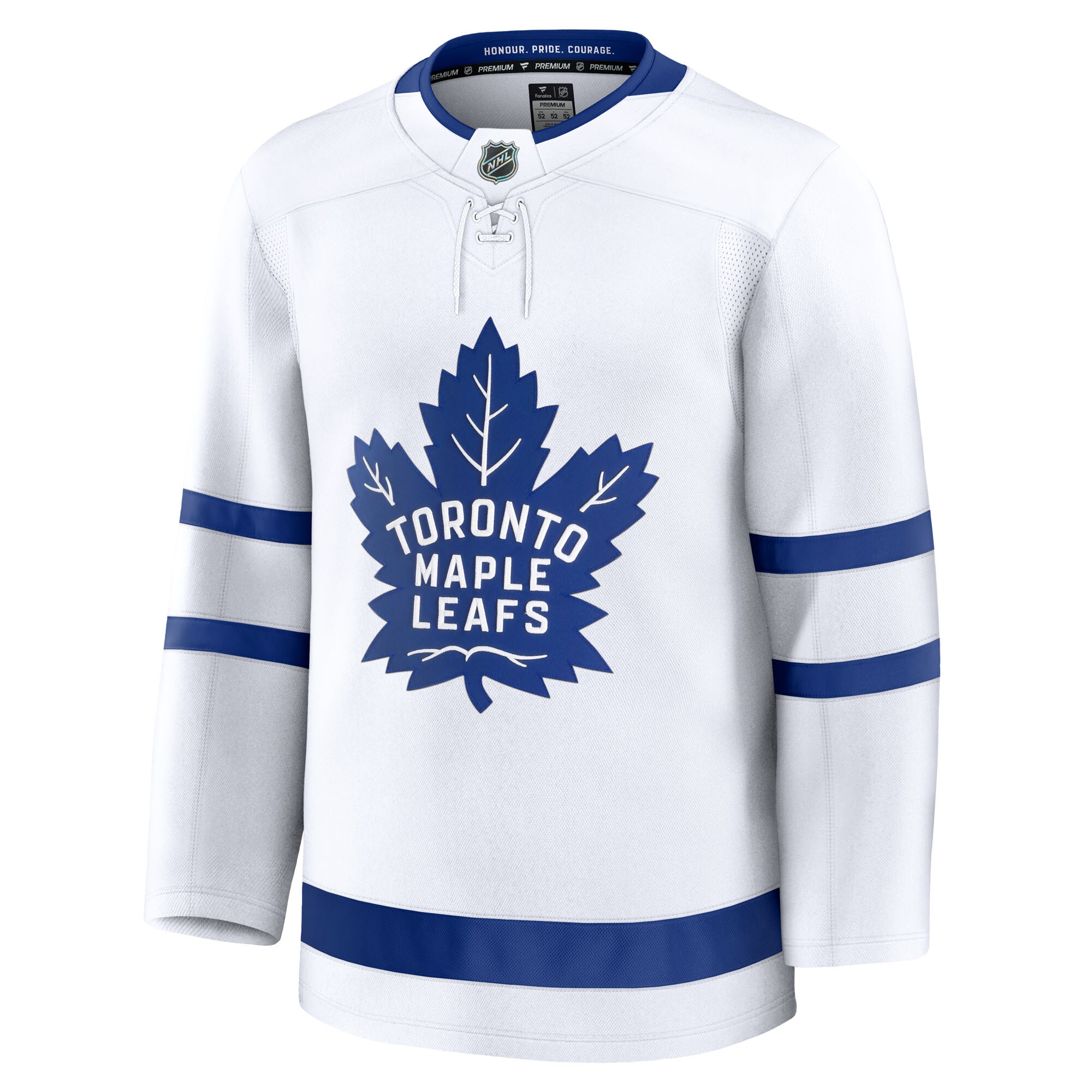 Alternative view of Men's Toronto Maple Leafs White Away Premium Jersey - JS941 