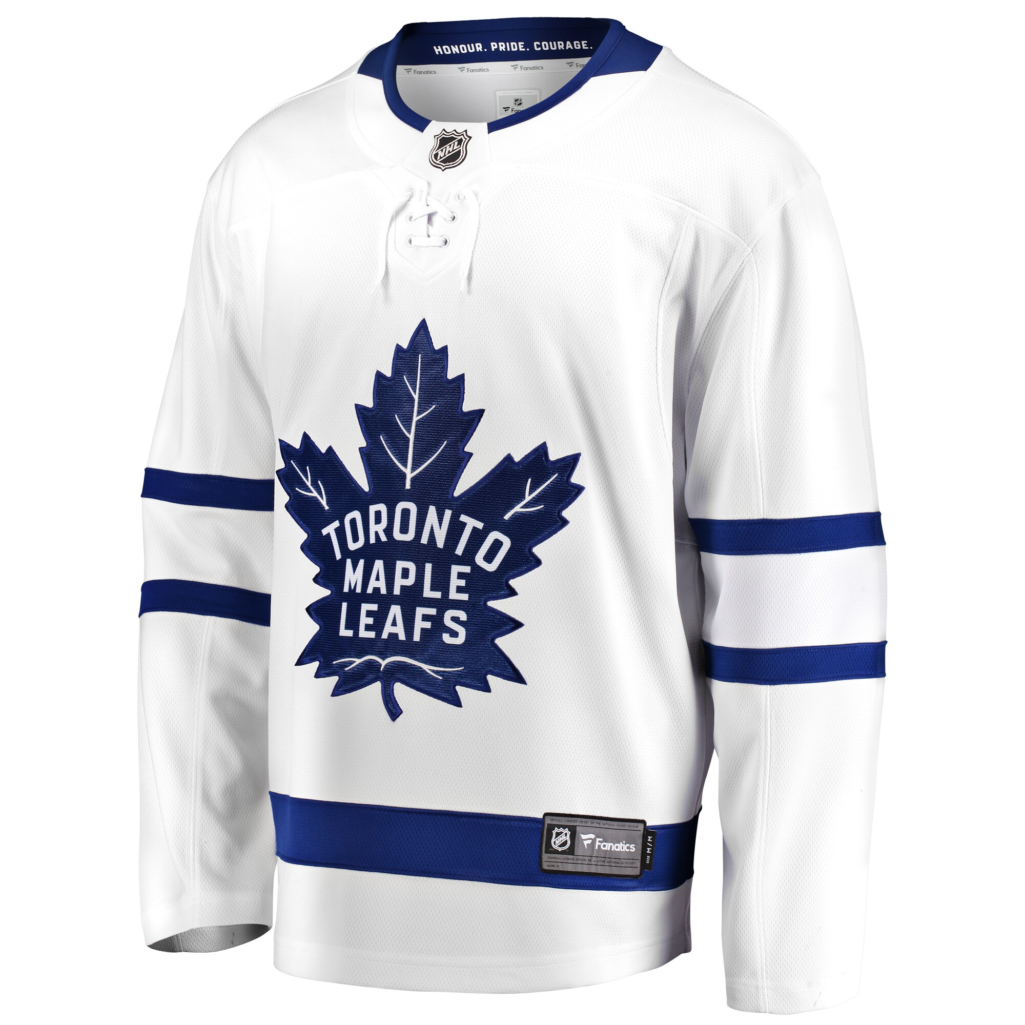 Alternative view of Men's Toronto Maple Leafs White Breakaway Away Jersey - JS415 