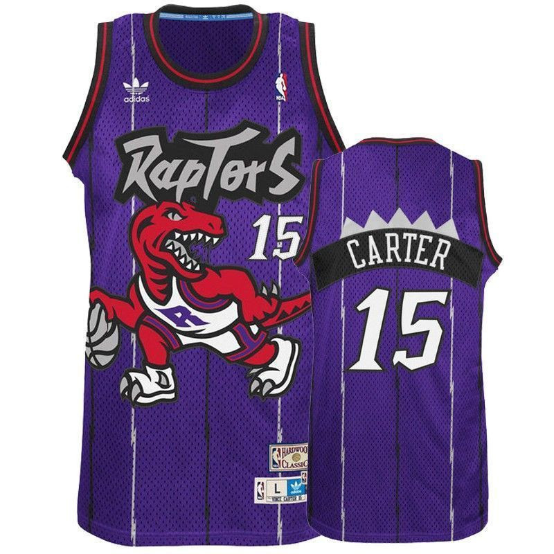 Men's Toronto Raptors 15 Vince Carter Hardwood Classics Purple Jersey - JS897 