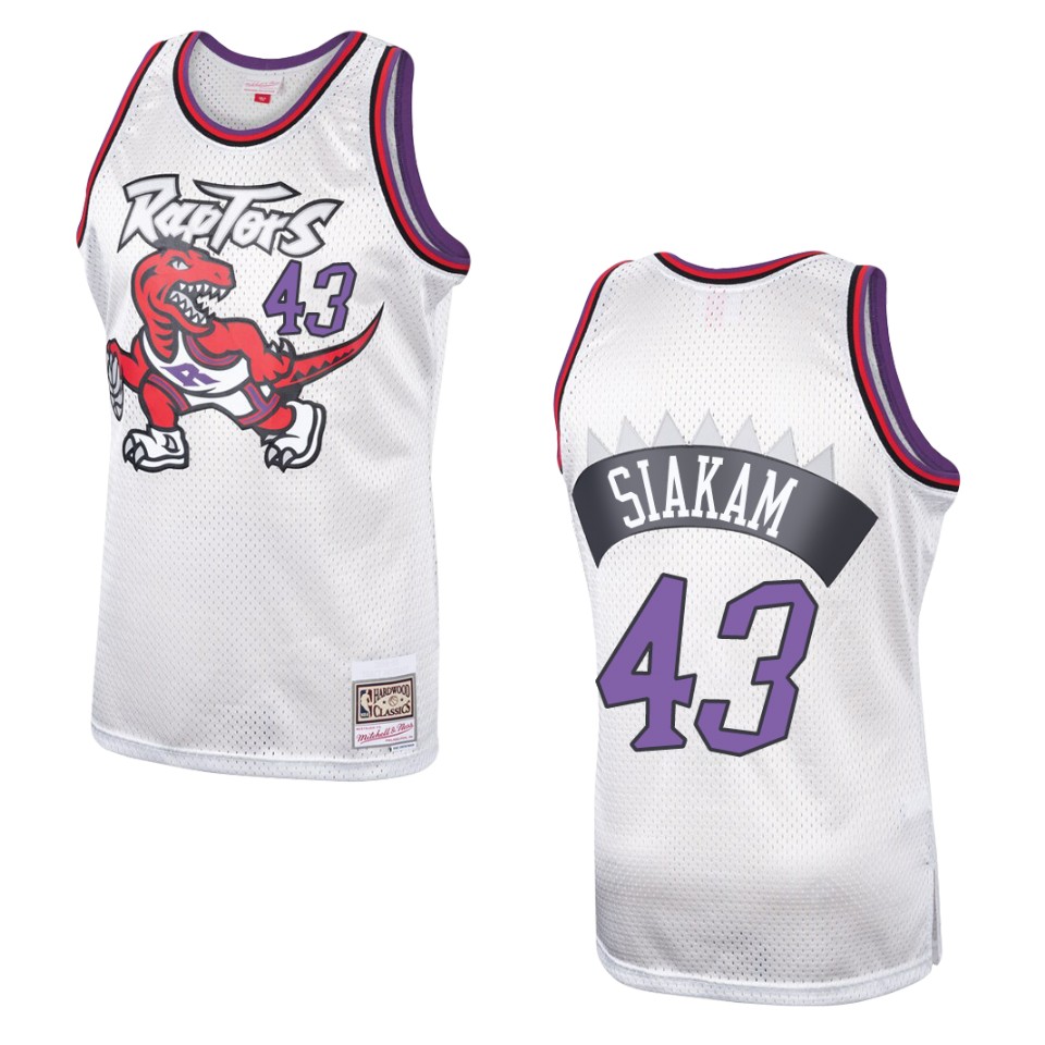 Men's Toronto Raptors #43 Pascal Siakam Hardwood Classics Swingman Jersey - Platinum