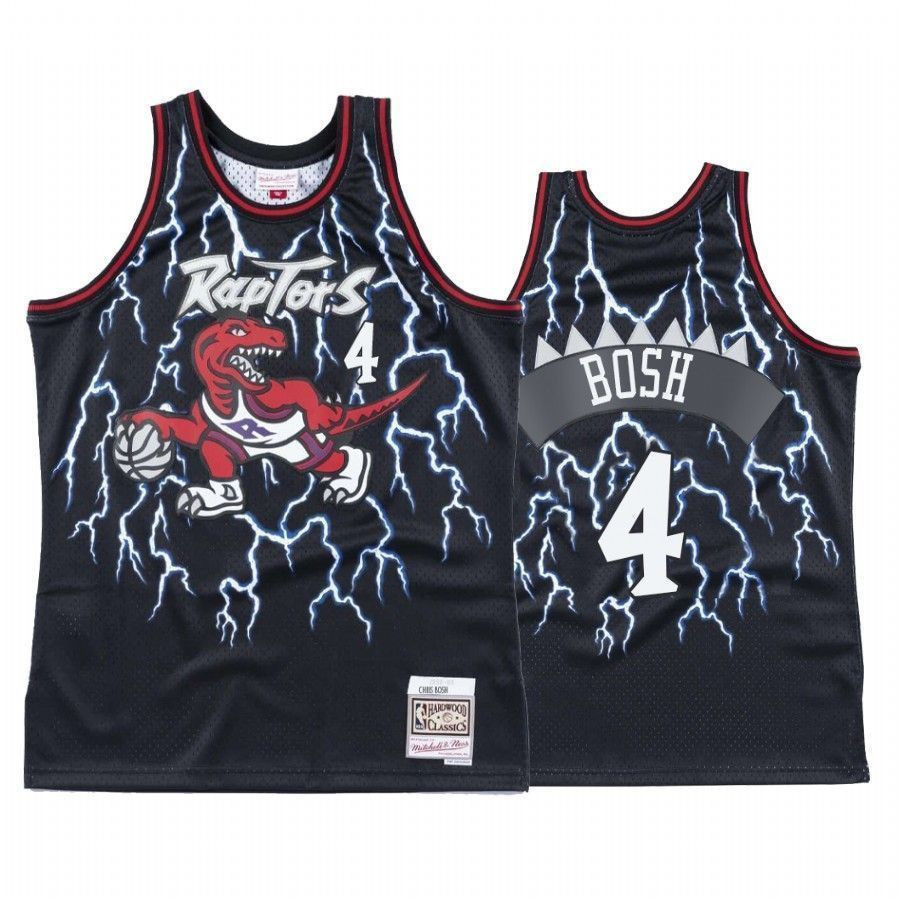 Men's Toronto Raptors Chris Bosh 4 Hardwood Classics Jersey - JS796 