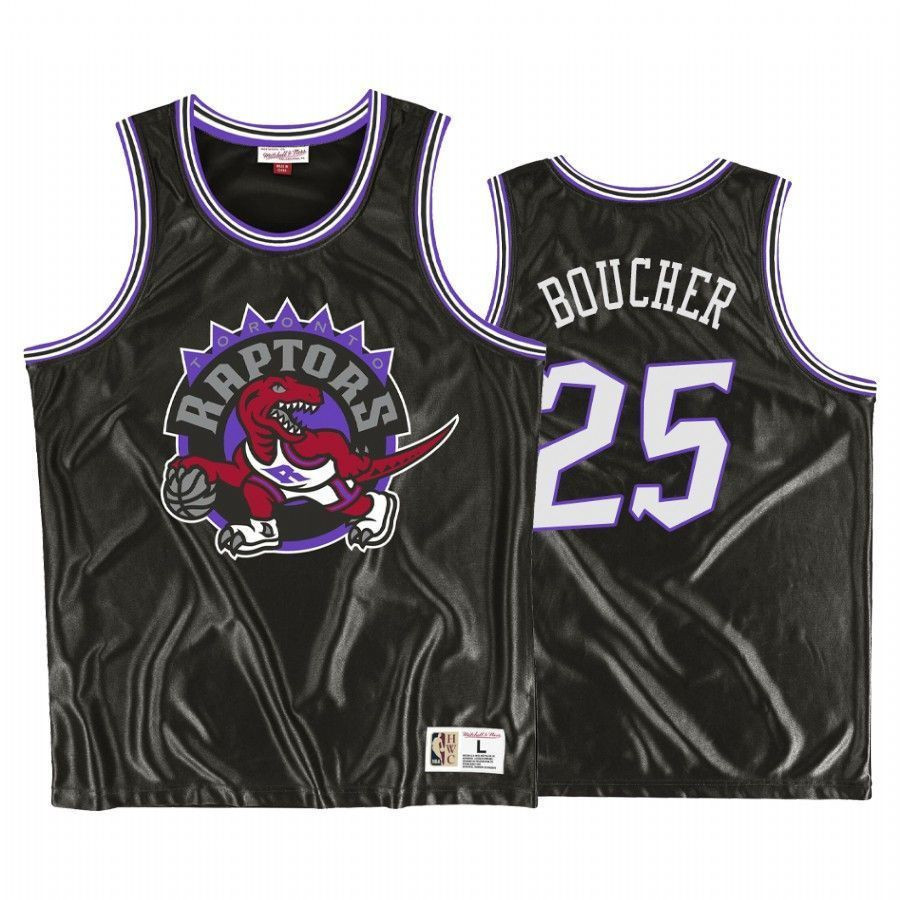 Men's Toronto Raptors Chris Boucher 25 Black Dazzle Jersey - JS864 