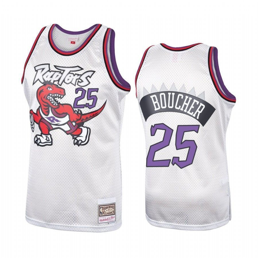 Men's Toronto Raptors Chris Boucher Platinum Hardwood Classics Jersey 25 - JS522 