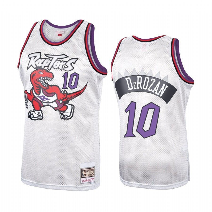 Men's Toronto Raptors Demar Derozan Platinum Hardwood Classics Jersey 10 - JS498 