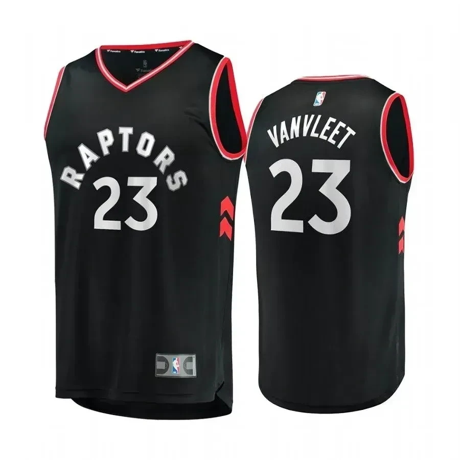 Men's Toronto Raptors Fred Vanvleet Black Statet Jersey - JS172 