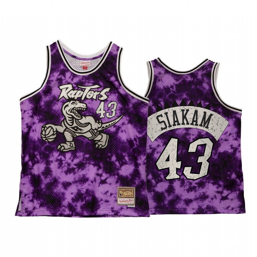 Men's Toronto Raptors Pascal Siakam Galaxy Constellation Jersey Purple Throwback - JS753 