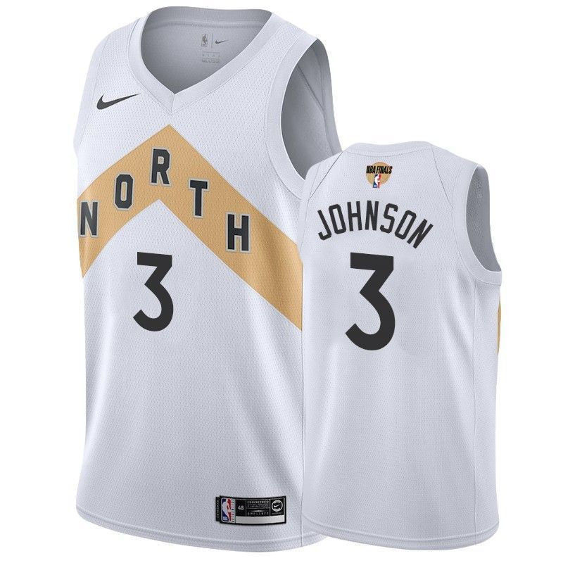 Men's Toronto Raptors Stanley Johnson 3 City Men's Jersey - JS401 