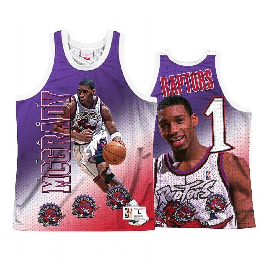 Men's Toronto Raptors Tracy Mcgrady 1 Behind The Back Jersey - JS420 