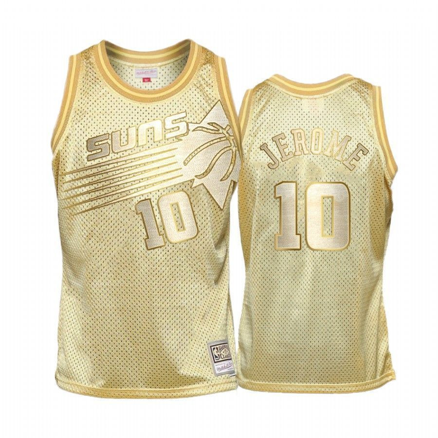 Men's Ty Jerome 10 Phoenix Suns Golden Hwc Jersey - JS143 
