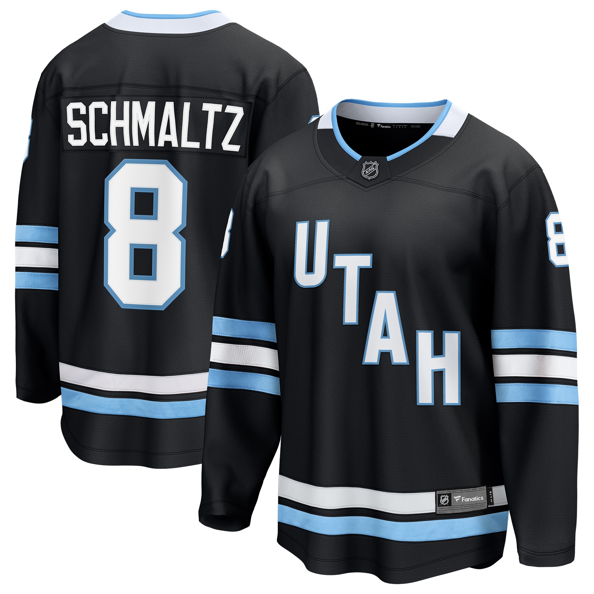 Men's Utah Hockey Club Nick Schmaltz Black Breakaway Player Jersey - JS937 