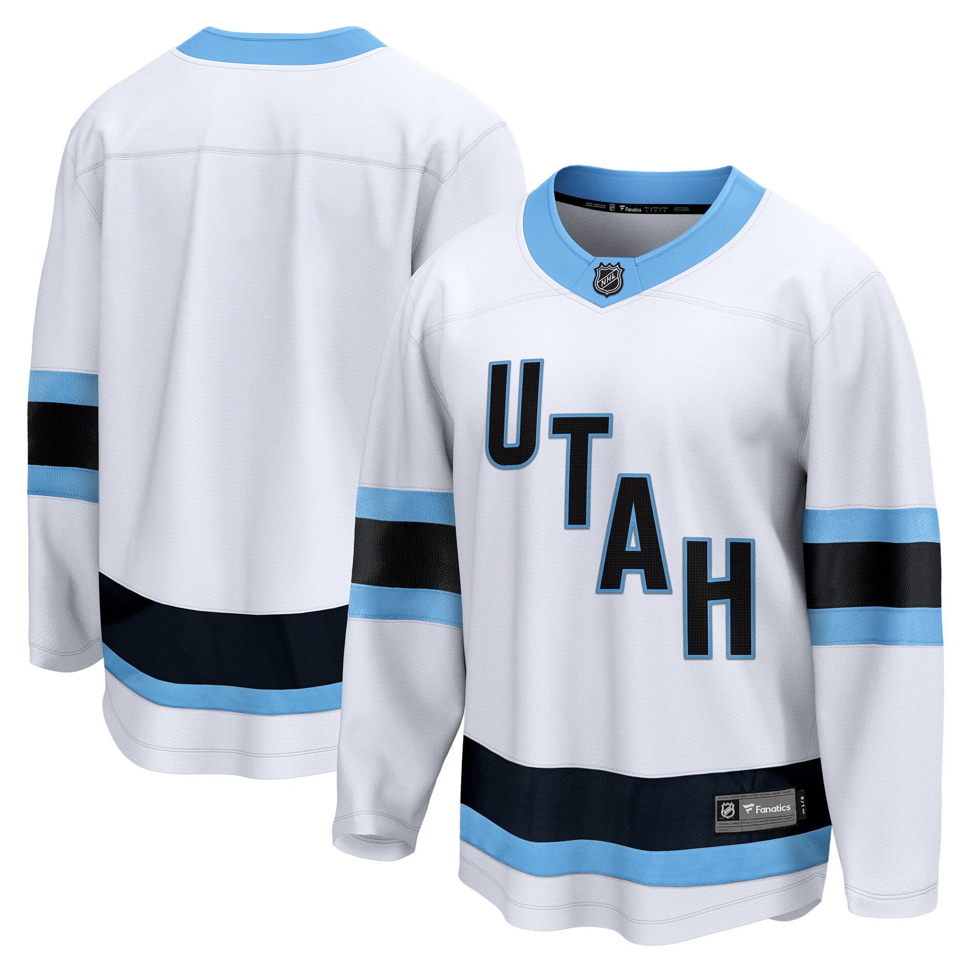 Men's Utah Hockey Club White Breakaway Blank Jersey - JS873 