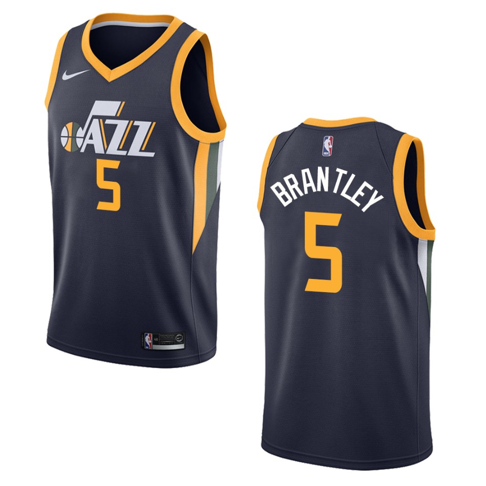 Men's Utah Jazz #5 Jarrell Brantley Icon Swingman Jersey - Navy