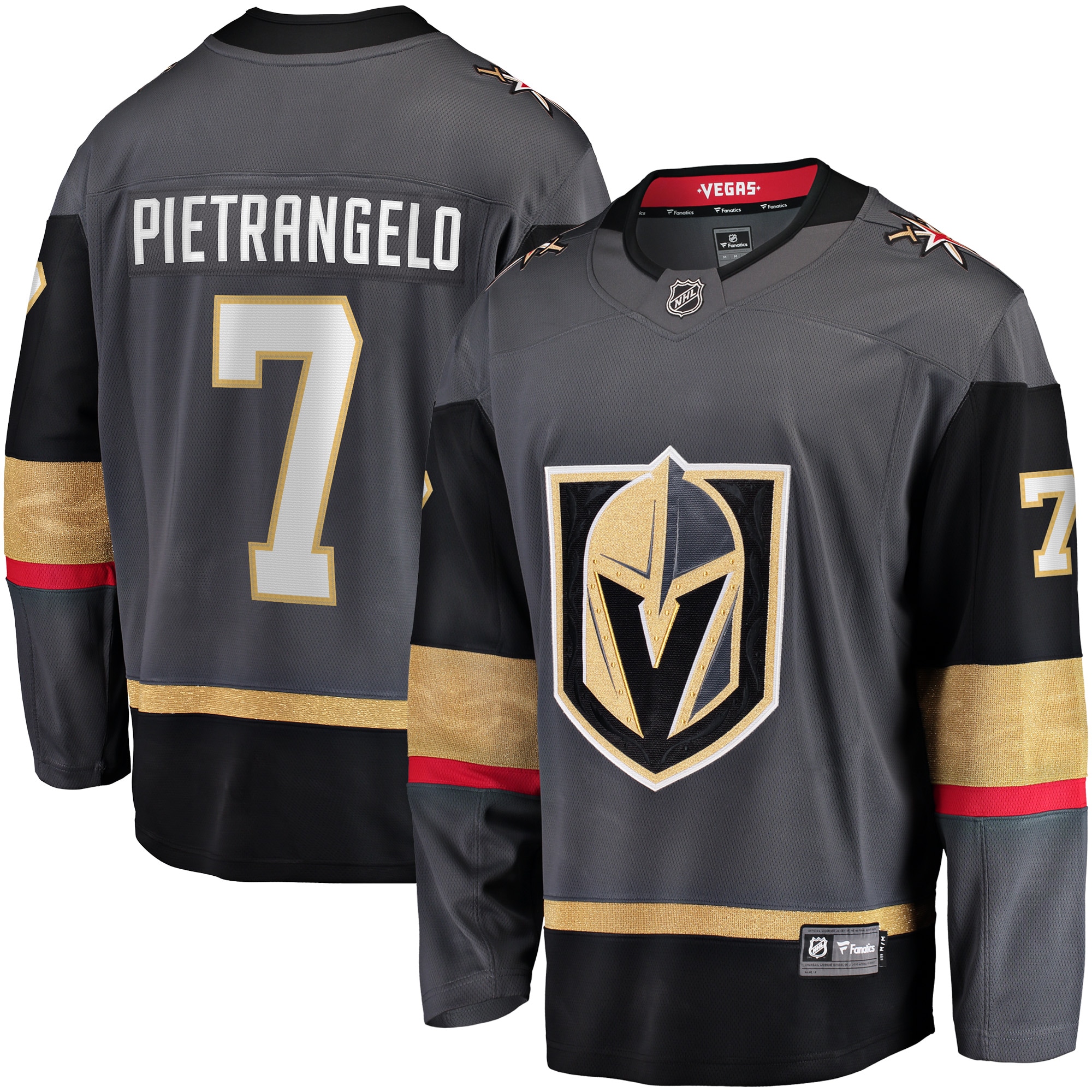 Men's Vegas Golden Knights Alex Pietrangelo Black Breakaway Player Jersey - JS785 
