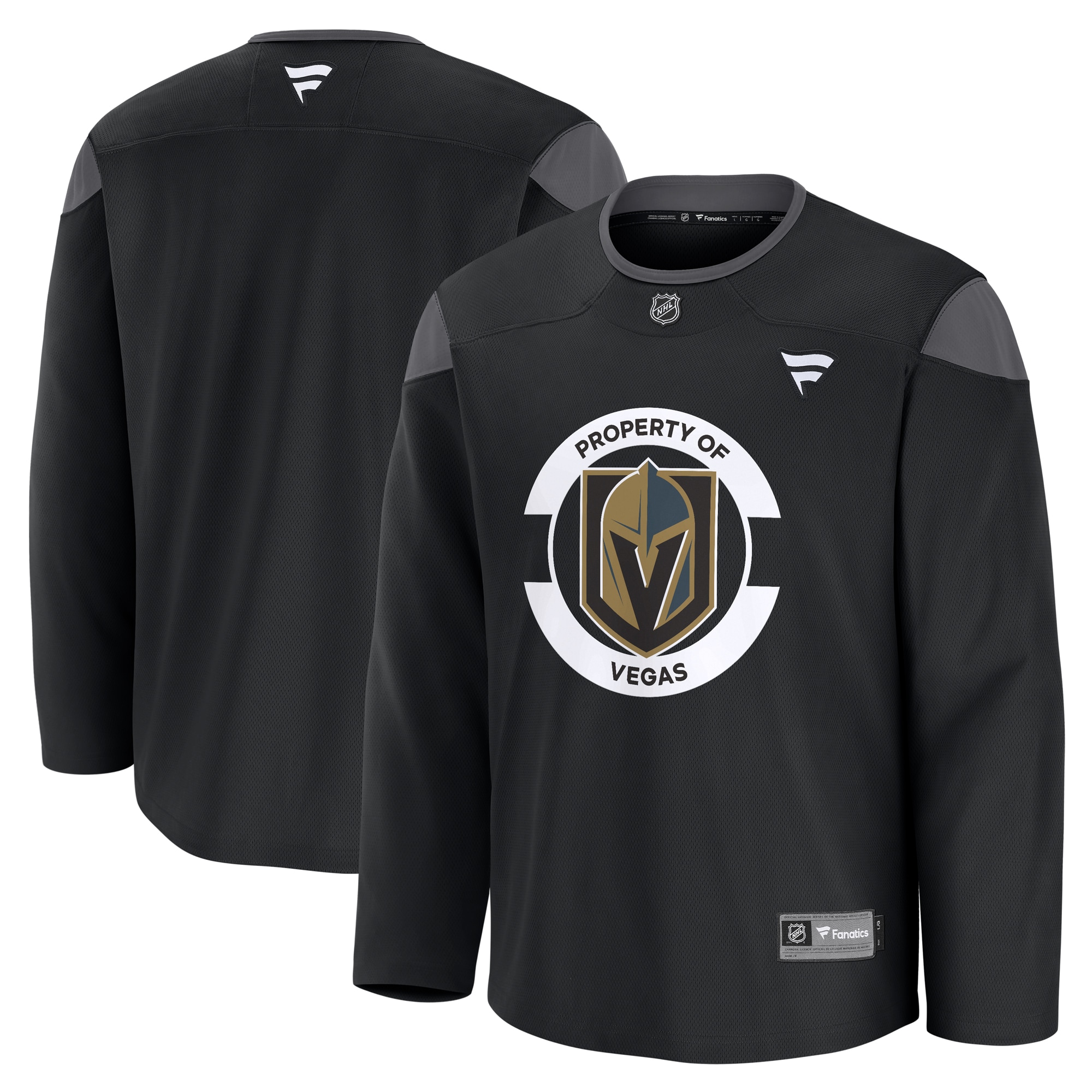 Men's Vegas Golden Knights Black Team Practice Jersey - JS790 