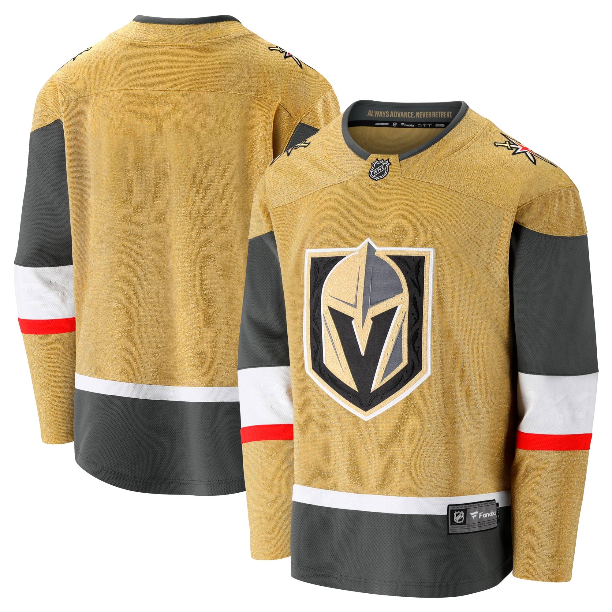 Men's Vegas Golden Knights Gold Home Breakaway Jersey - JS173 