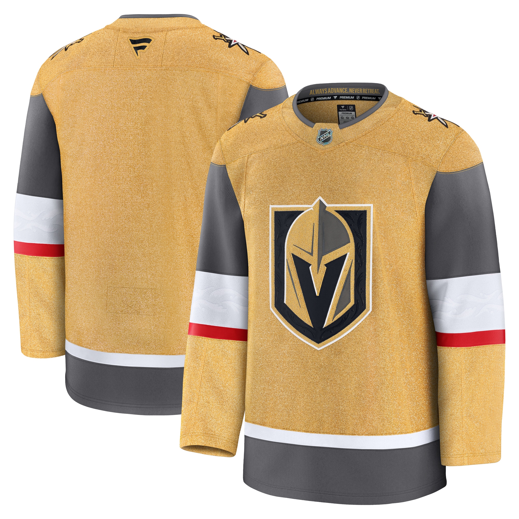 Men's Vegas Golden Knights Gold Home Premium Jersey - JS597 