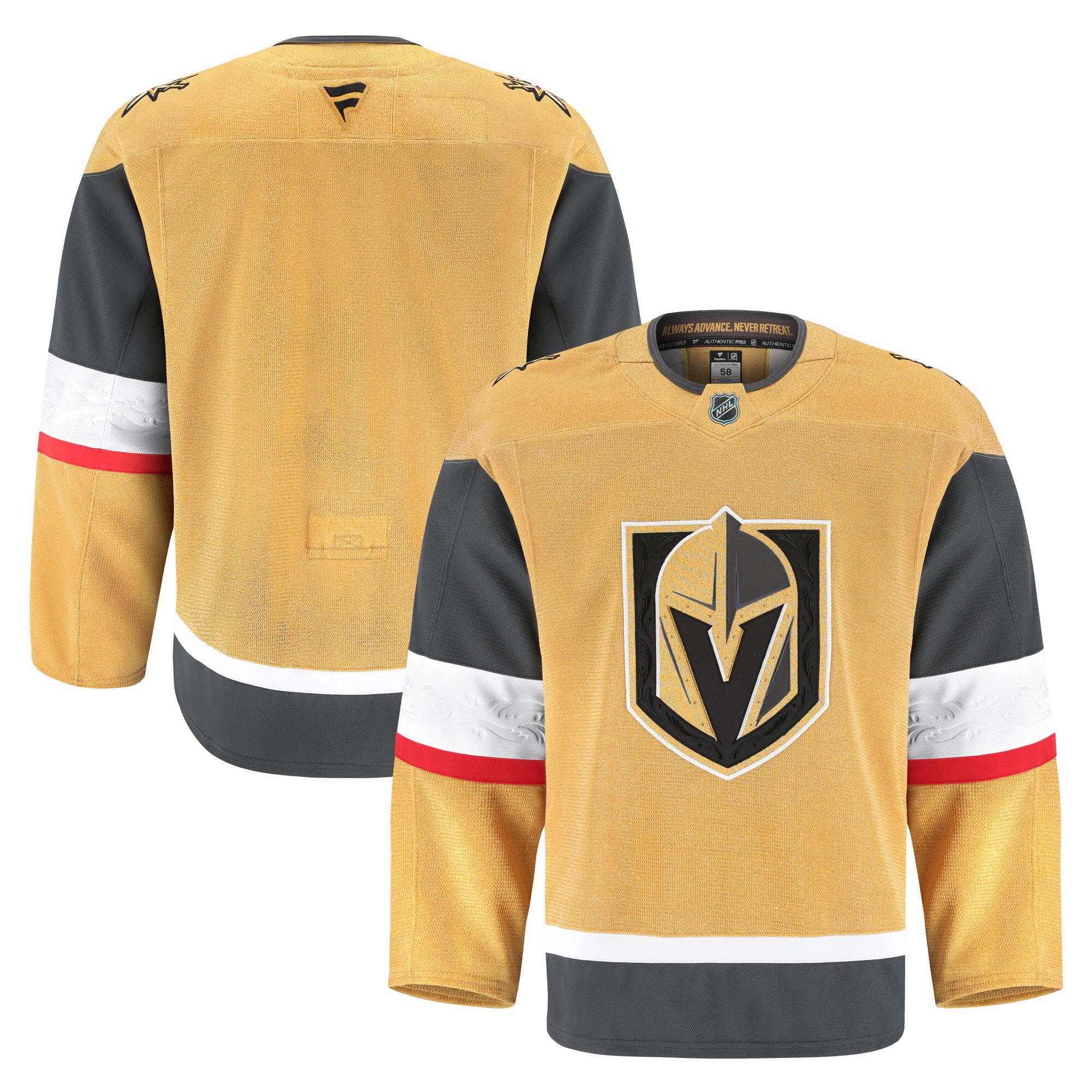 Men's Vegas Golden Knights Gold Home Pro Jersey - JS929 