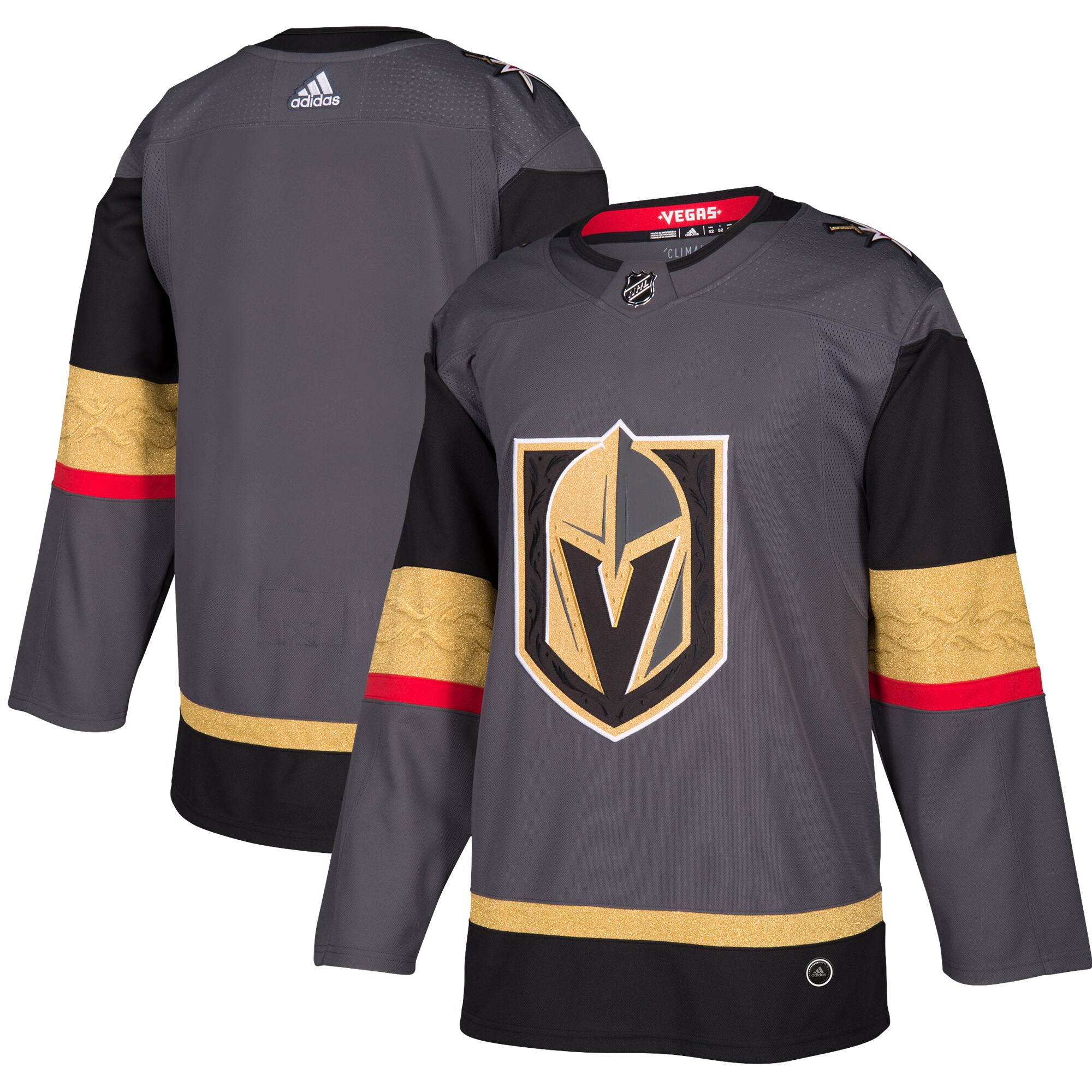 Men's Vegas Golden Knights Gray Alternate Blank Jersey - JS444 