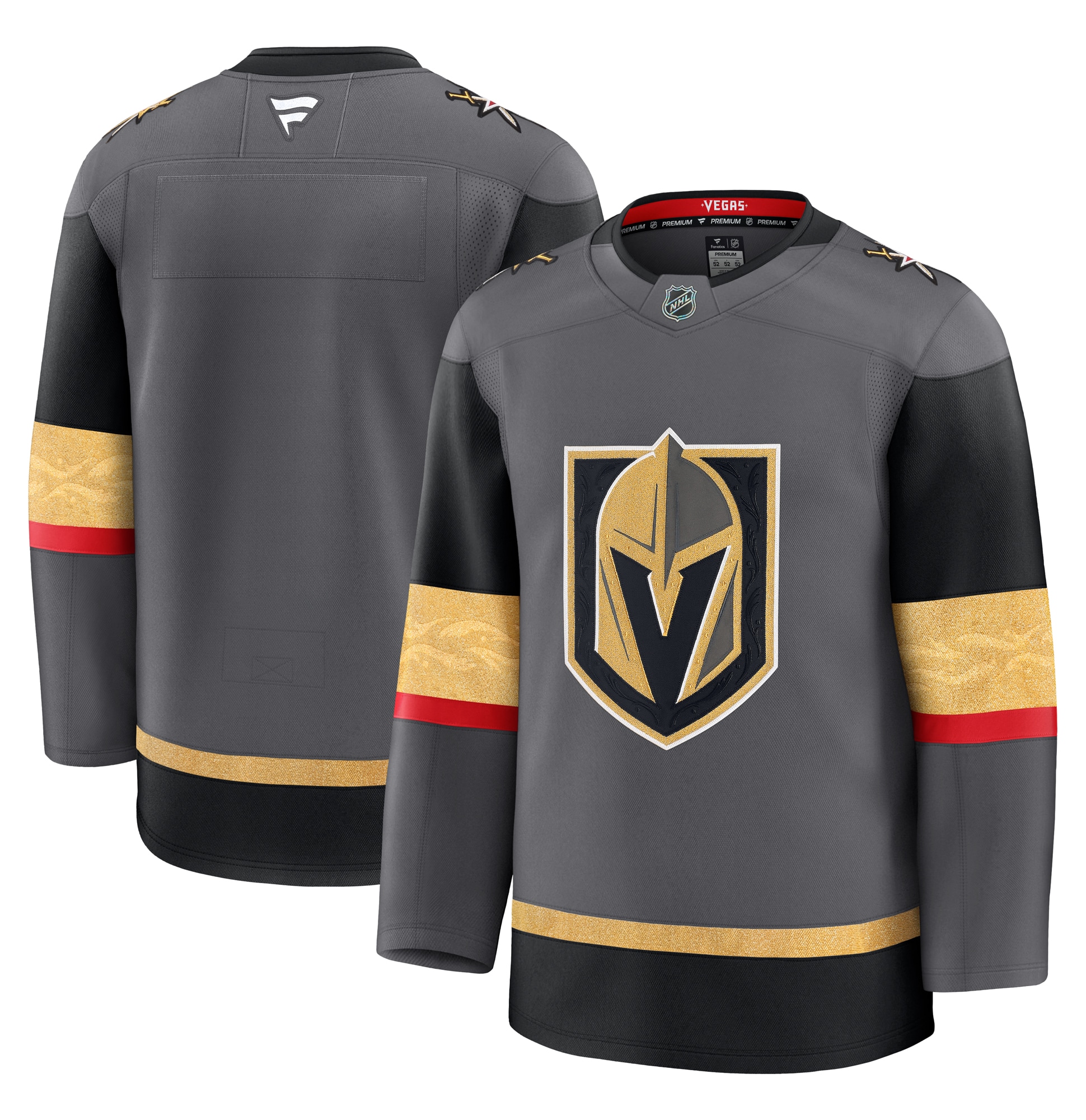 Men's Vegas Golden Knights Gray Alternate Premium Jersey - JS714 