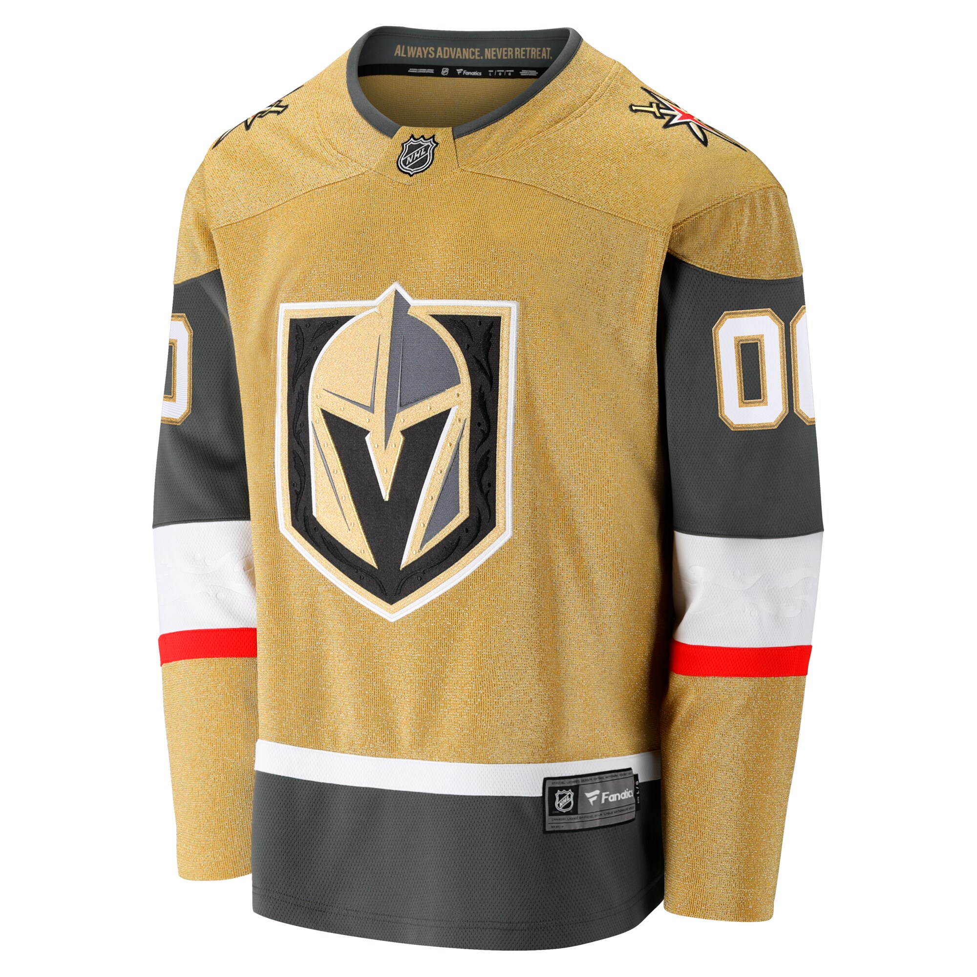 Alternative view of Men's Vegas Golden Knights Home Breakaway Custom Jersey - JS219 