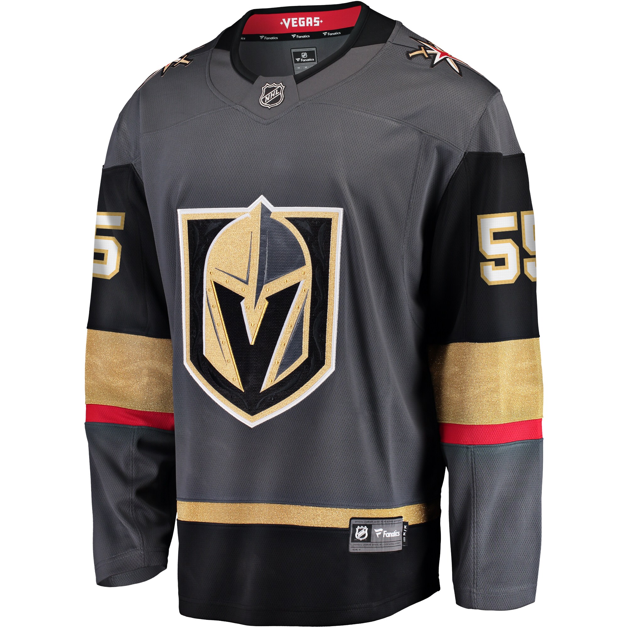 Alternative view of Men's Vegas Golden Knights Keegan Kolesar Gray Alternate Breakaway Player Jersey - JS377 