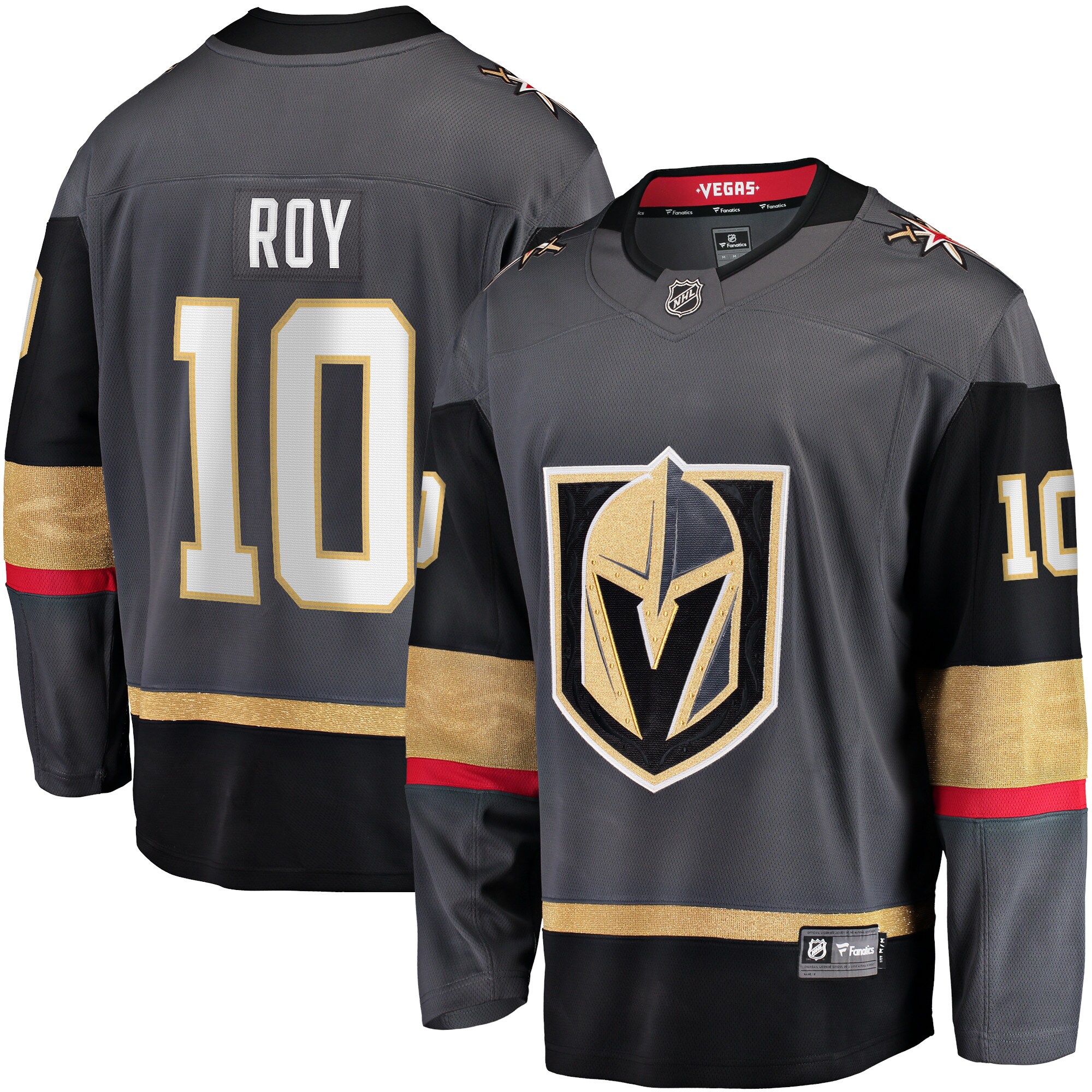Men's Vegas Golden Knights Nicolas Roy Gray Home Breakaway Player Jersey - JS636 