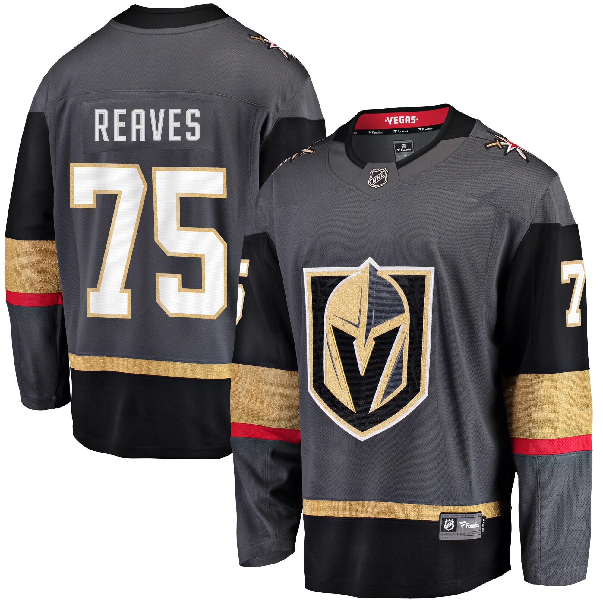 Men's Vegas Golden Knights Ryan Reaves Black Home Breakaway Player Jersey - JS705 