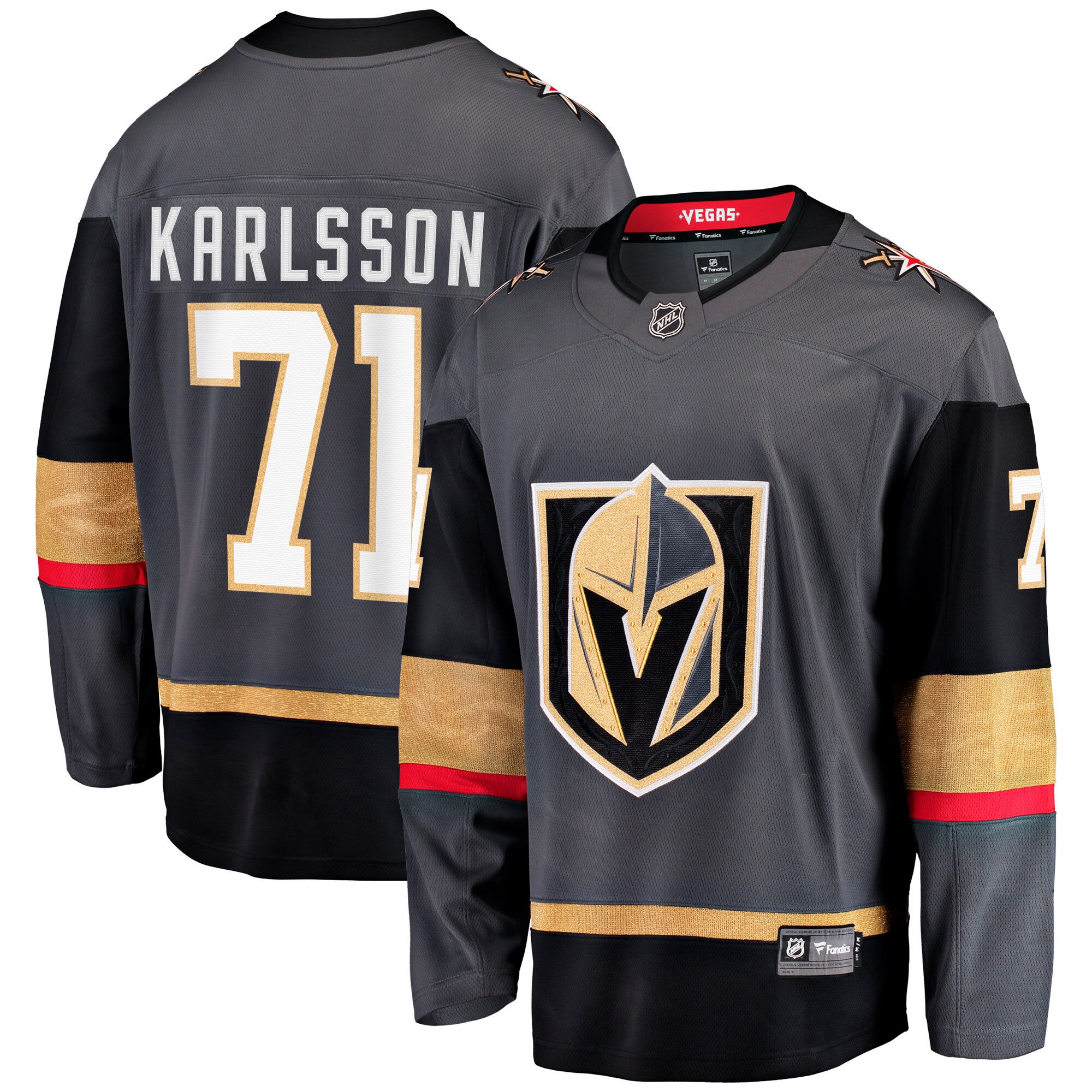 Men's Vegas Golden Knights William Karlsson Gray Alternate Breakaway Jersey - JS734 