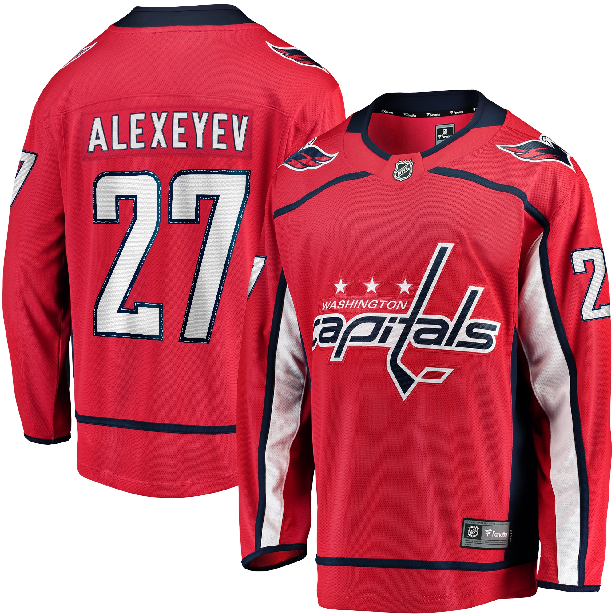 Men's Washington Capitals Alexander Alexeyev Red Home Breakaway Jersey - JS176 