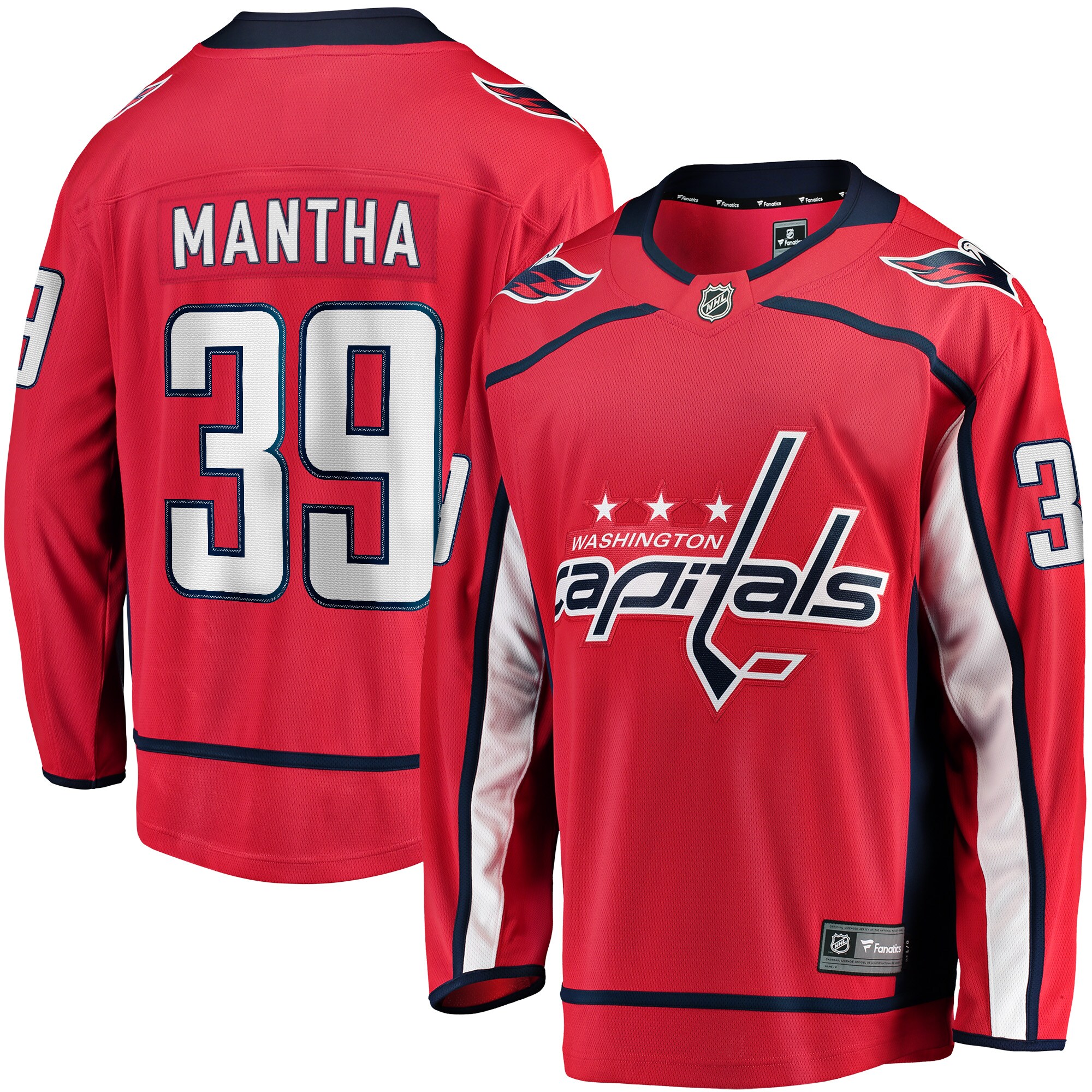Men's Washington Capitals Anthony Mantha Red Home Breakaway Jersey - JS590 