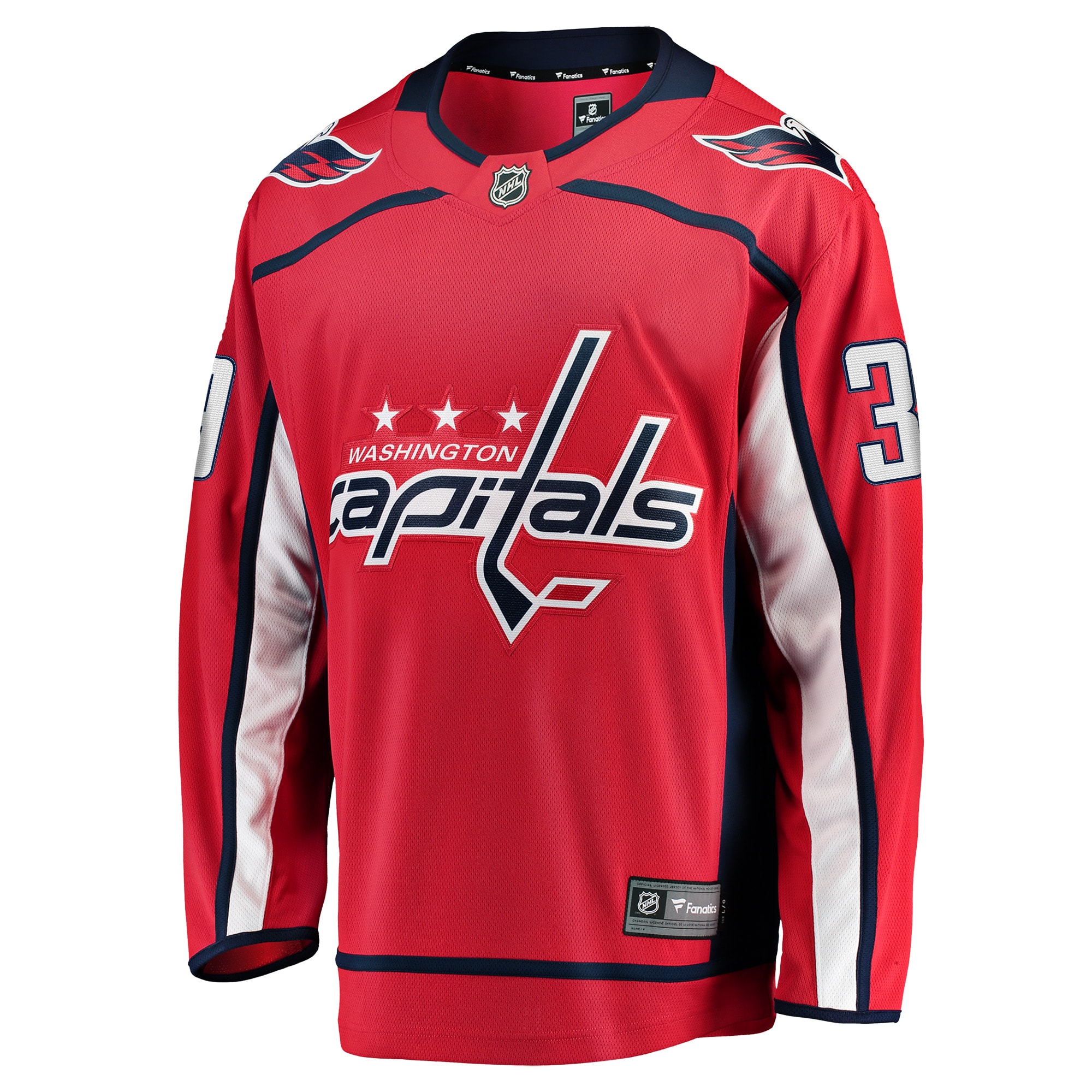 Alternative view of Men's Washington Capitals Anthony Mantha Red Home Breakaway Jersey - JS590 