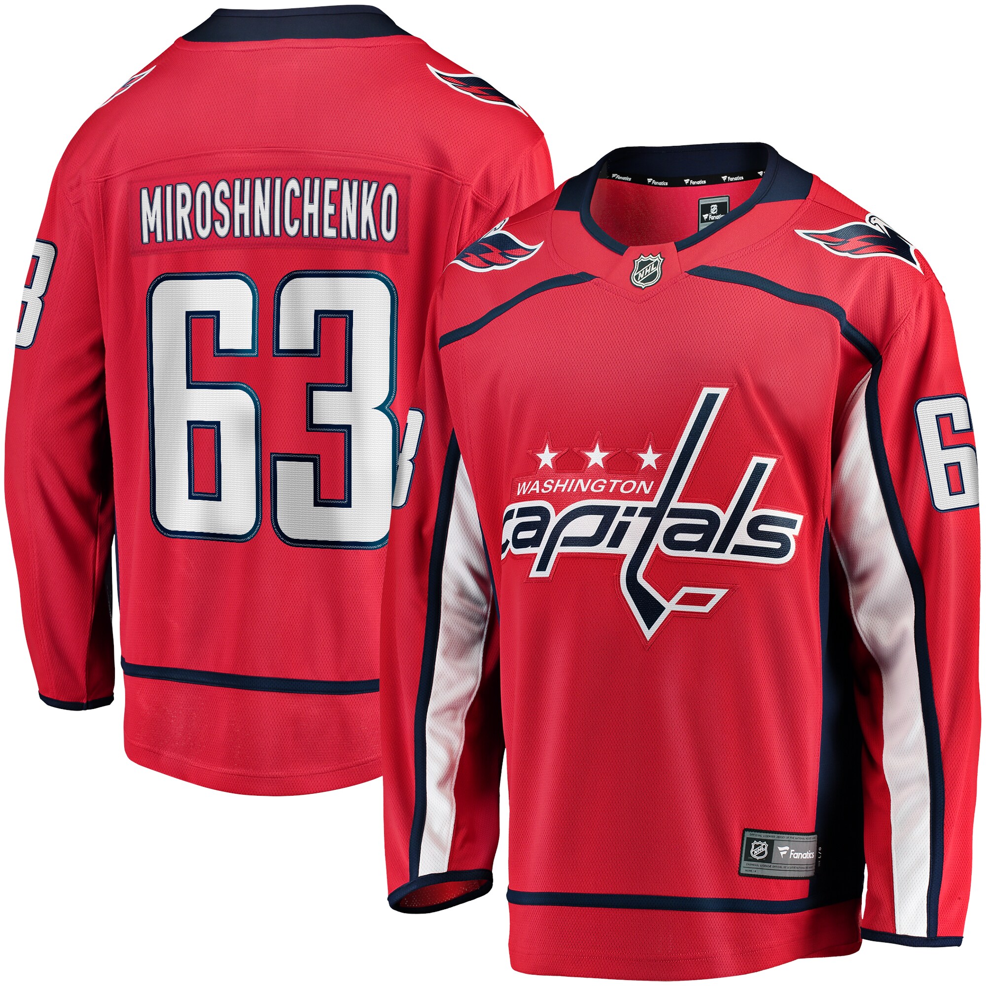 Men's Washington Capitals Ivan Miroshnichenko Red Home Premier Breakaway Player Jersey - JS234 