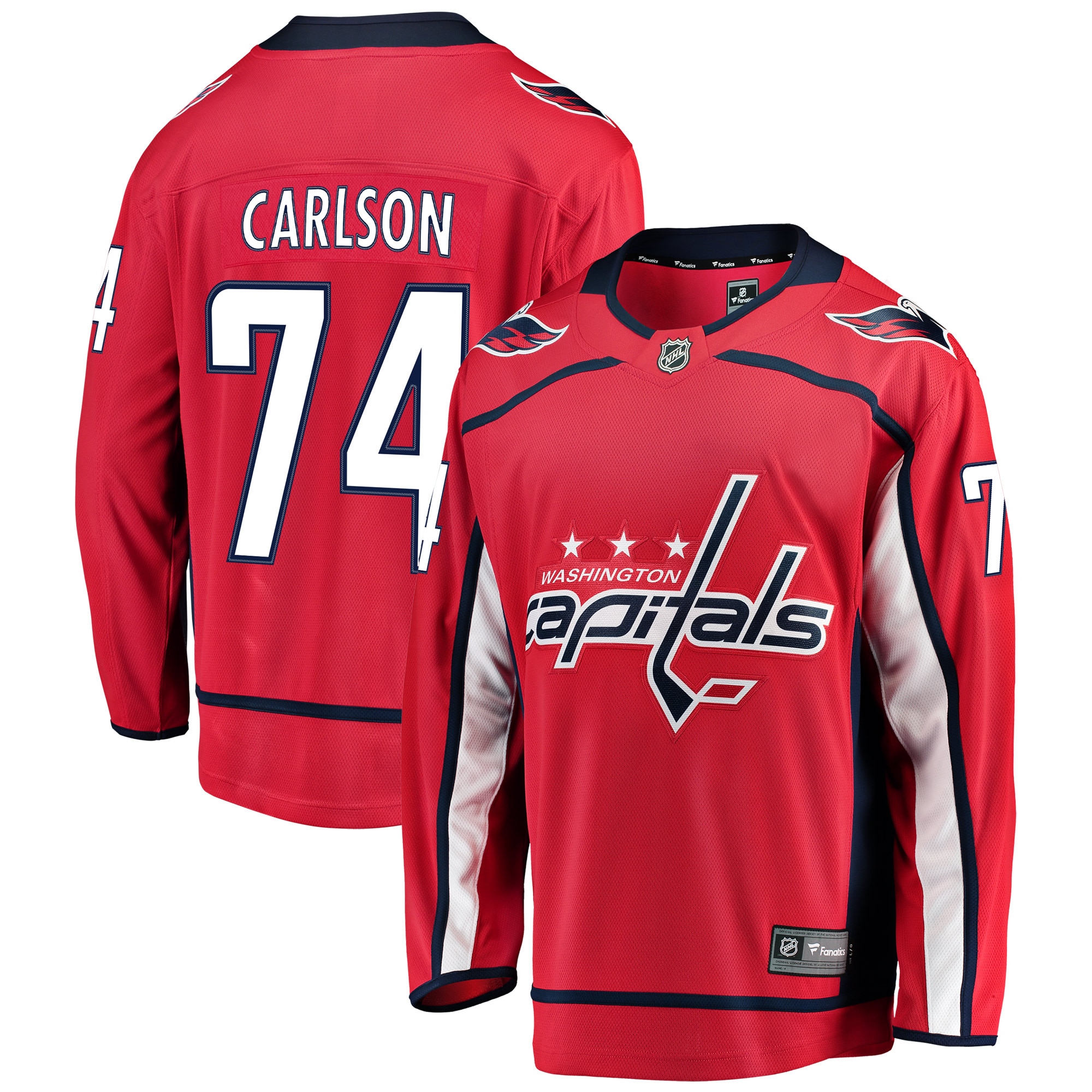 Men's Washington Capitals John Carlson Red Home Breakaway Player Jersey - JS836 