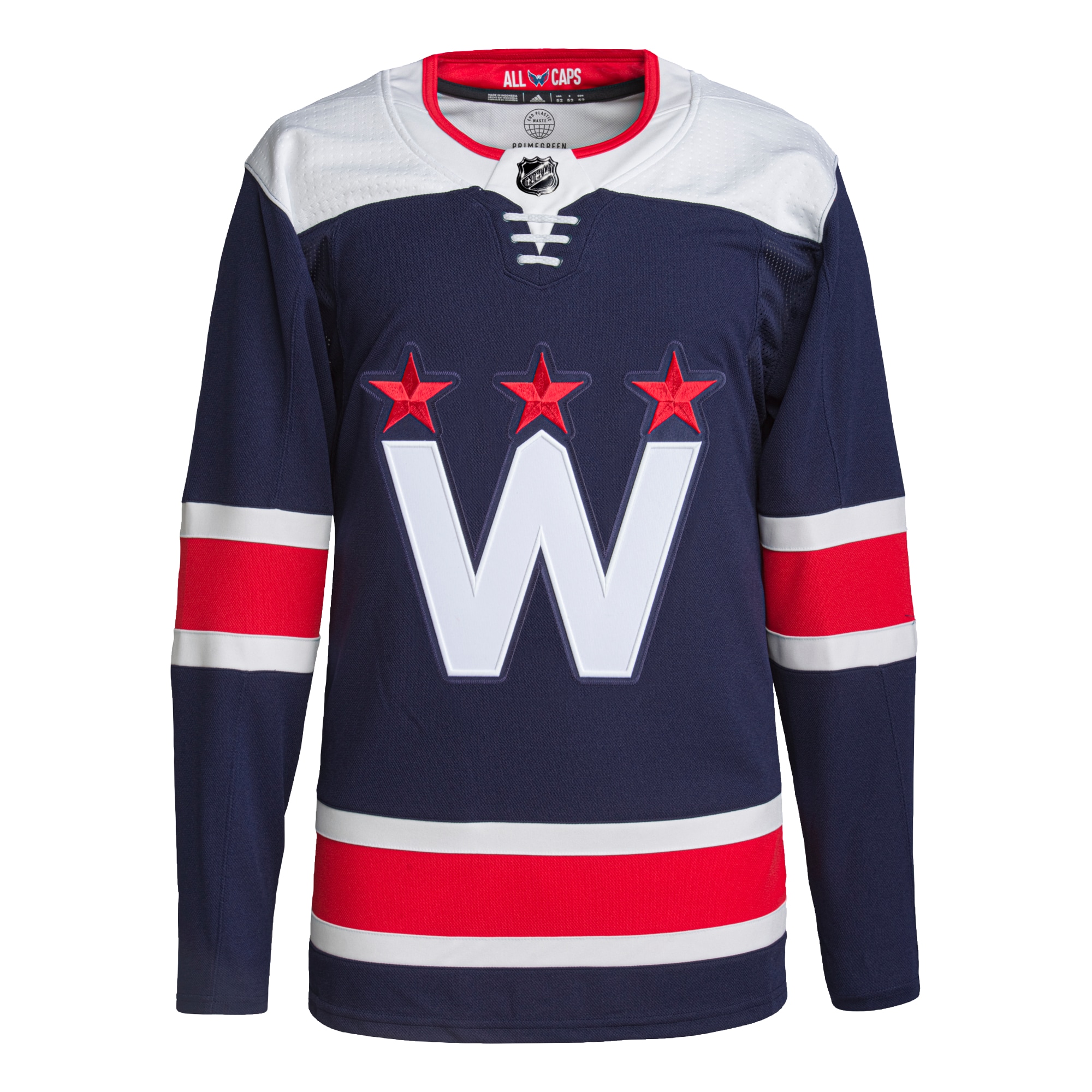 Alternative view of Men's Washington Capitals Navy Alternate Jersey - JS646 