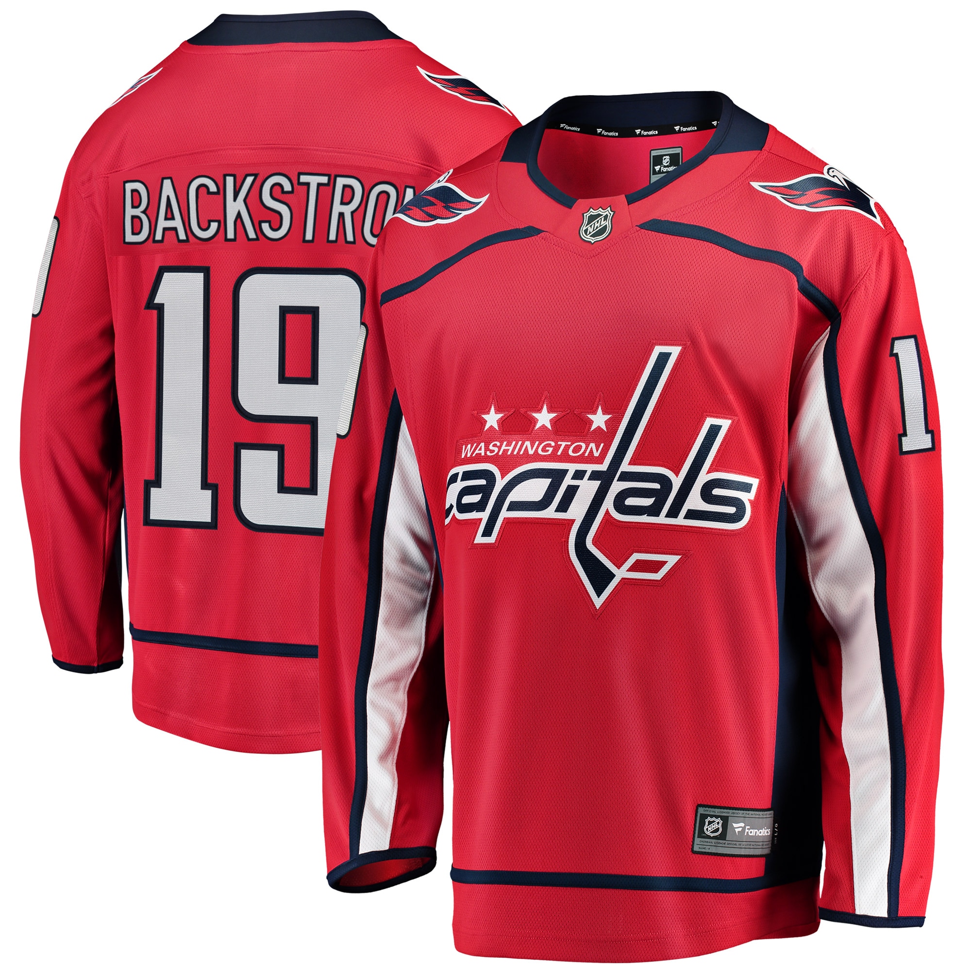 Men's Washington Capitals Nicklas Backstrom Red Breakaway Player Jersey - JS776 