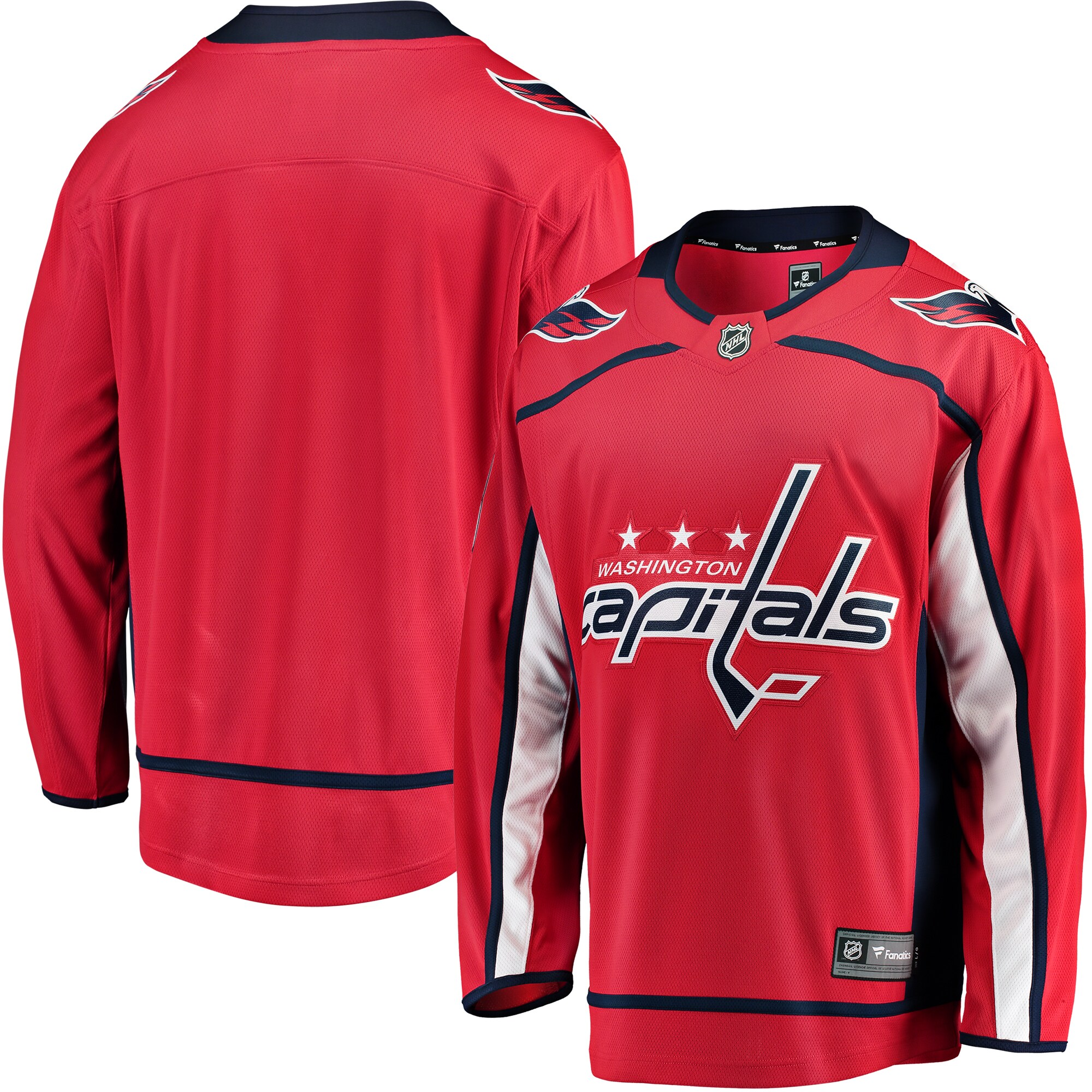 Men's Washington Capitals Red Breakaway Home Jersey - JS196 