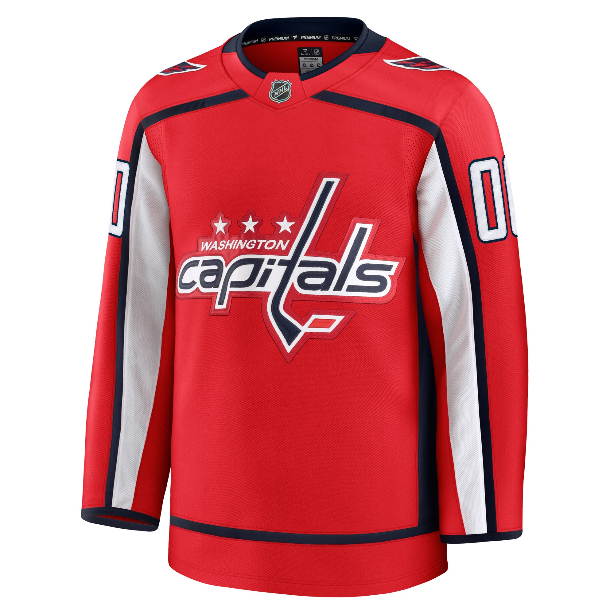 Alternative view of Men's Washington Capitals Red Home Premium Custom Jersey - JS933 