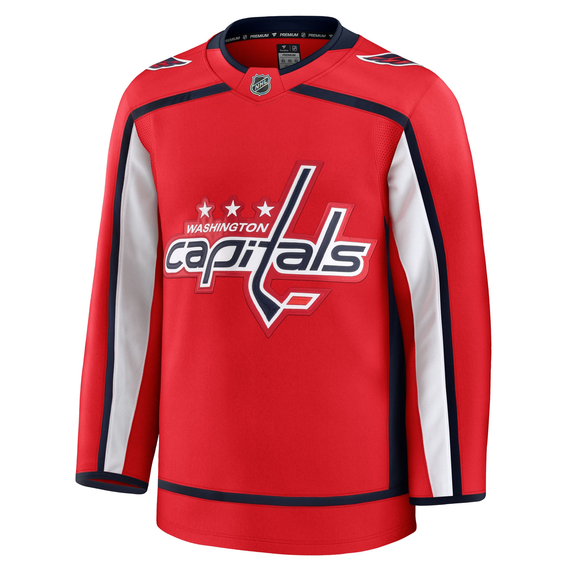 Alternative view of Men's Washington Capitals Red Home Premium Jersey - JS831 