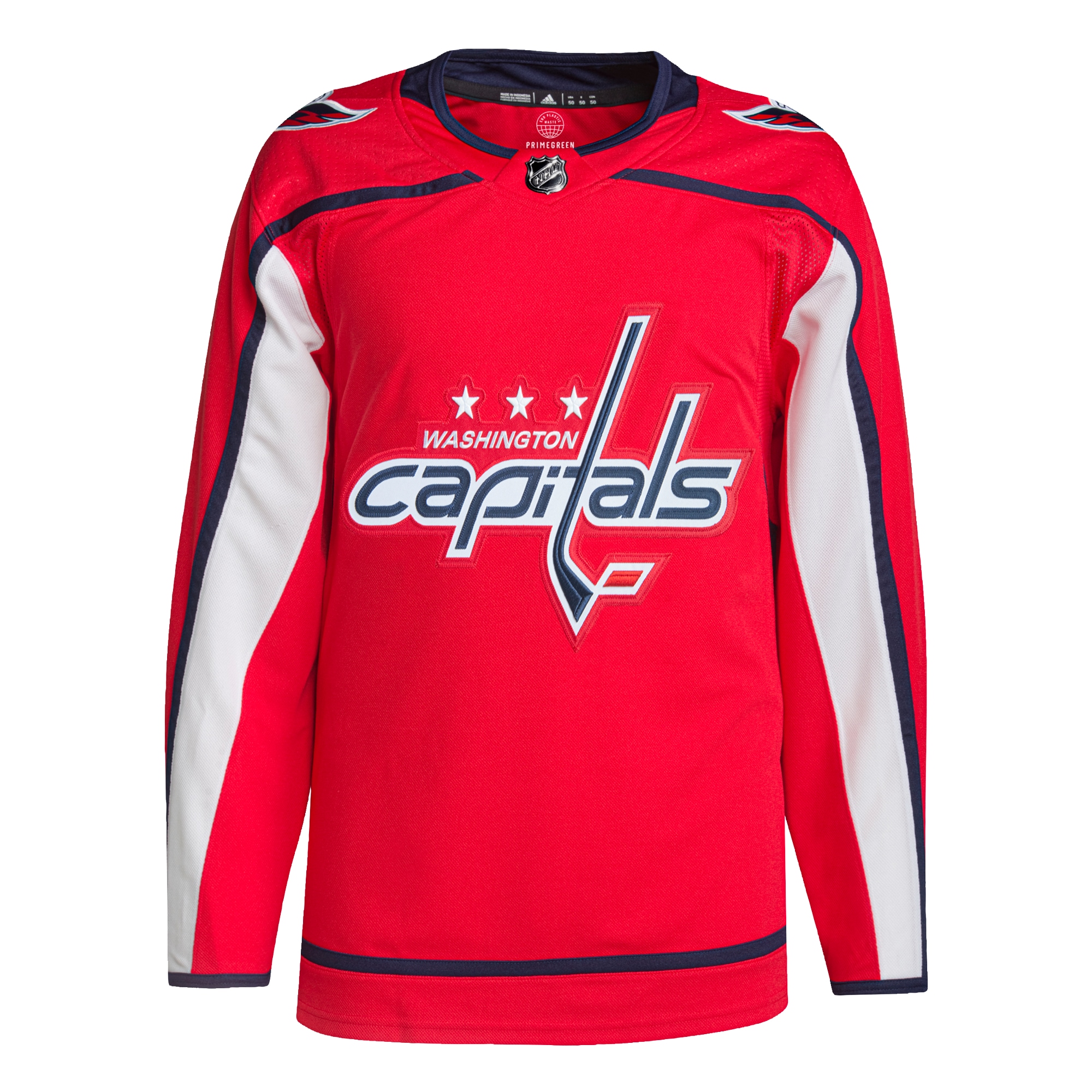 Alternative view of Men's Washington Capitals Red Home Primegreen Jersey - JS977 