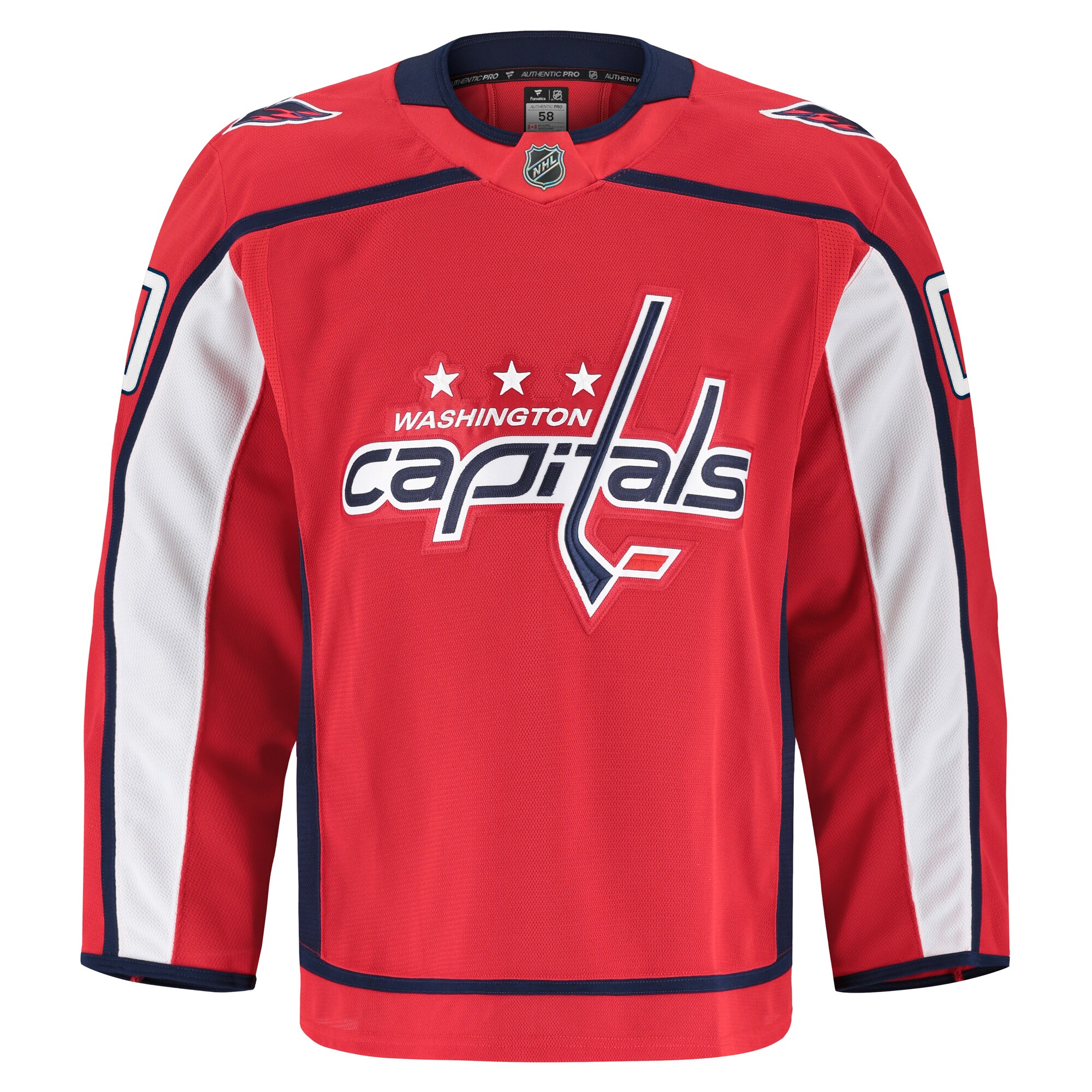 Alternative view of Men's Washington Capitals Red Home Pro Custom Jersey - JS210 