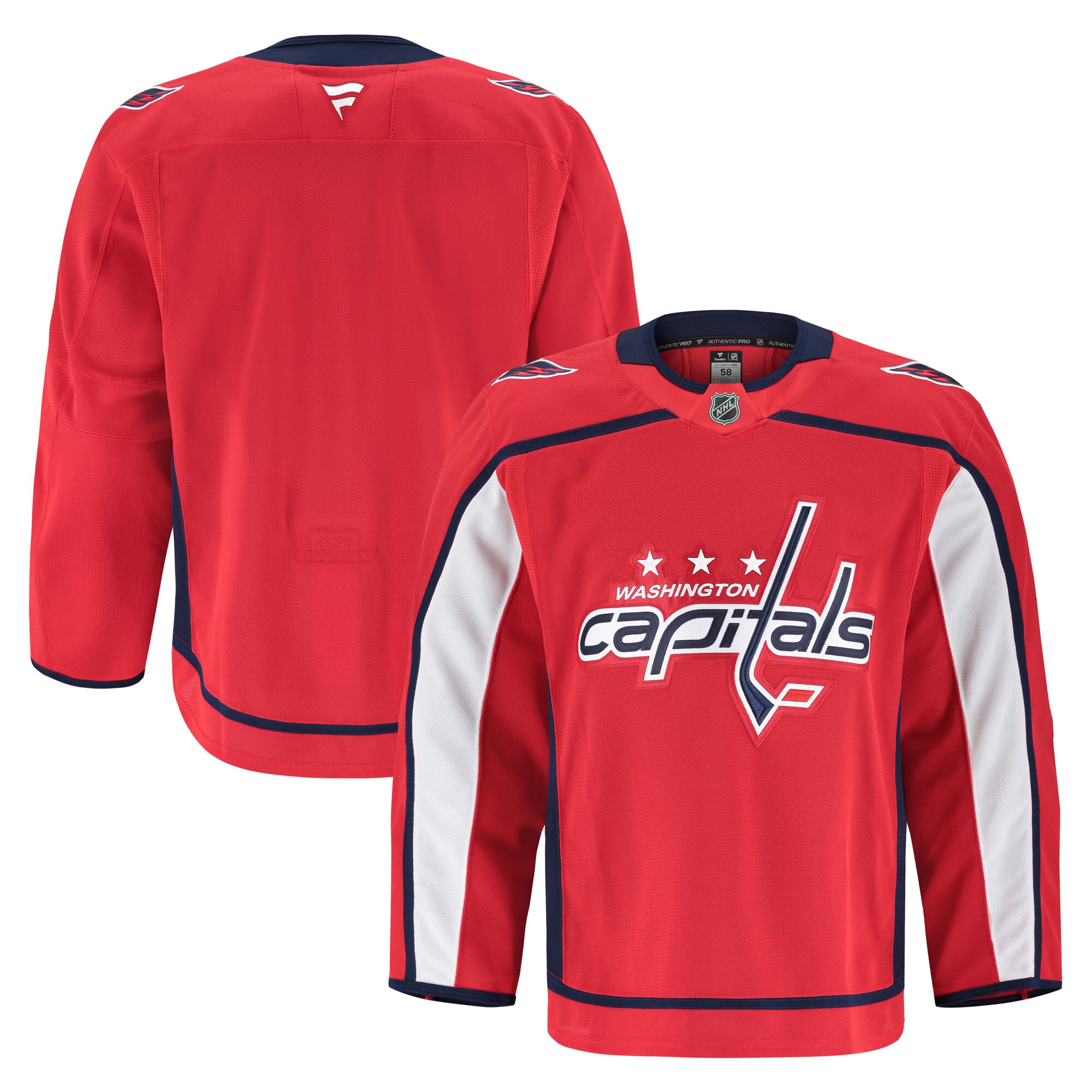 Men's Washington Capitals Red Home Pro Jersey - JS525 
