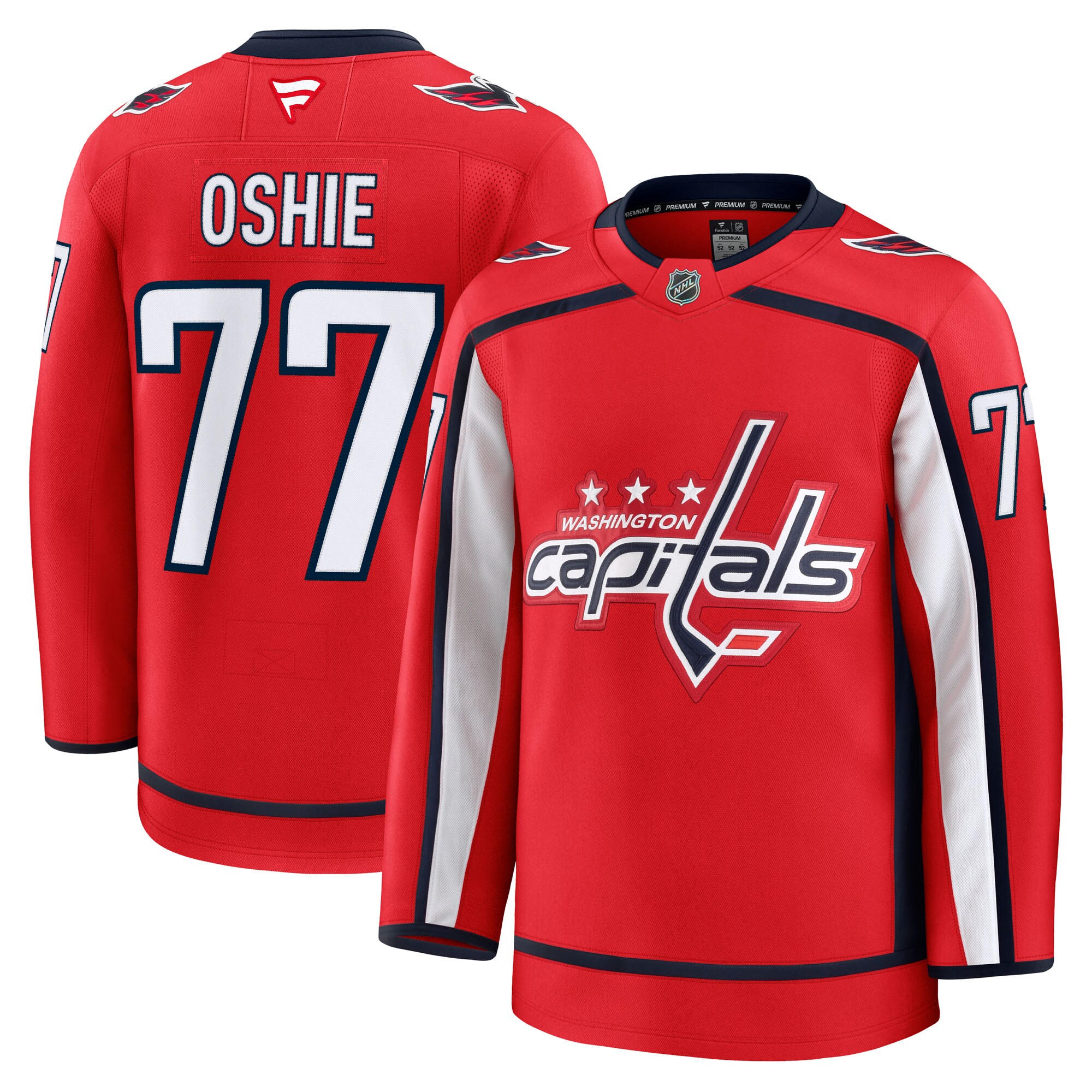 Men's Washington Capitals TJ Oshie Red Home Premium Jersey - JS990 