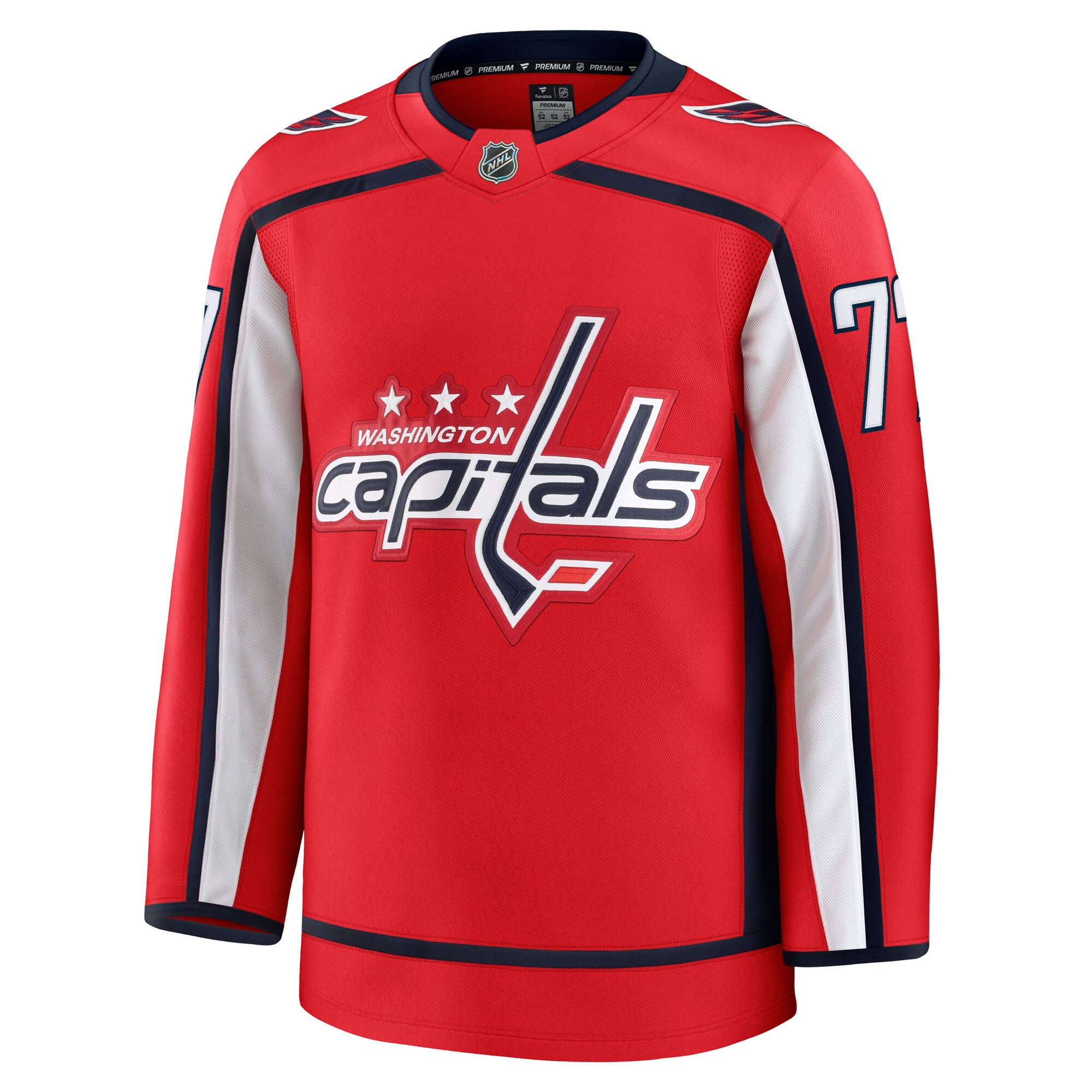 Alternative view of Men's Washington Capitals TJ Oshie Red Home Premium Jersey - JS990 